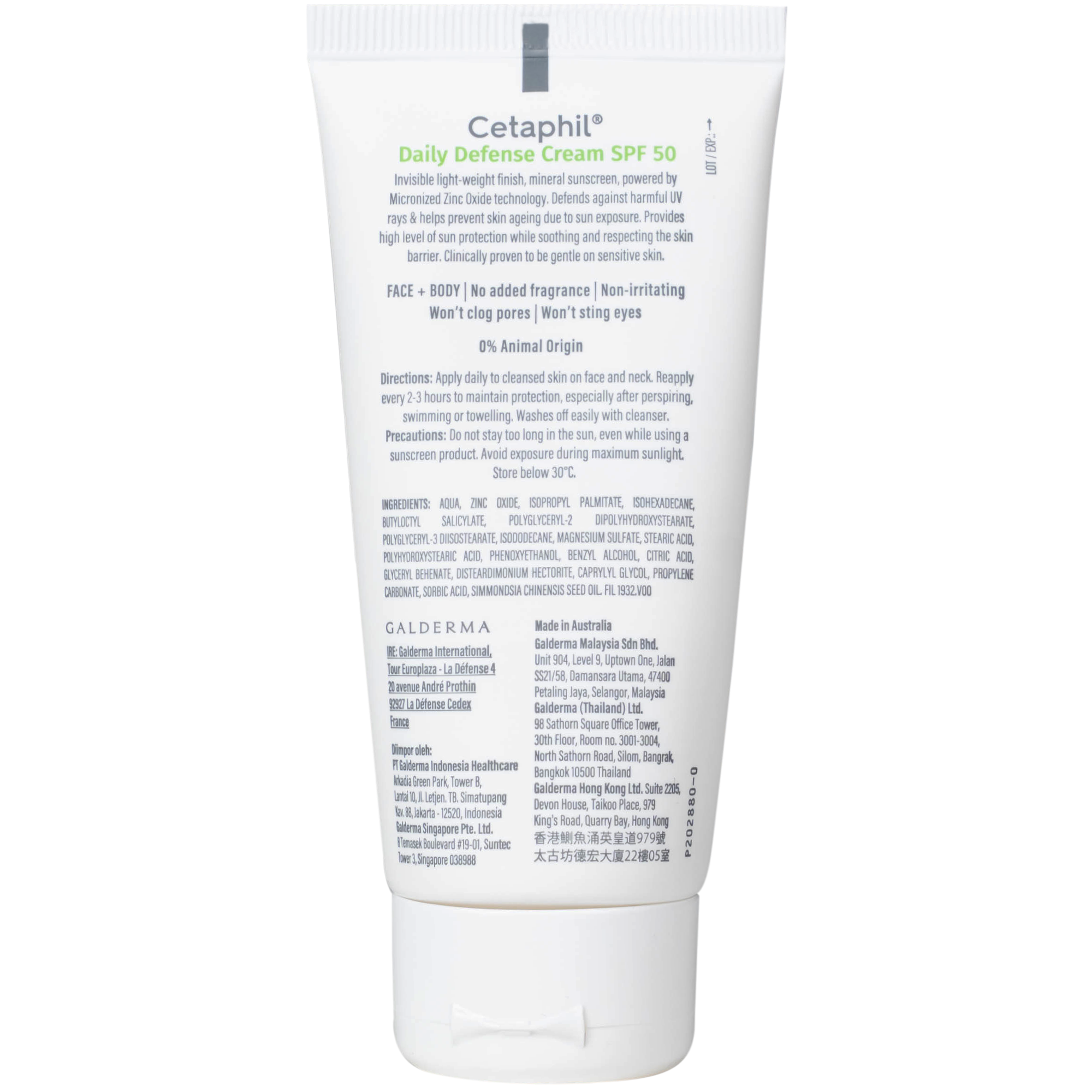 Hình ảnh Kem chống nắng dưỡng ẩm 2in1 Cetaphil Daily Defense Cream SPF 50 50g