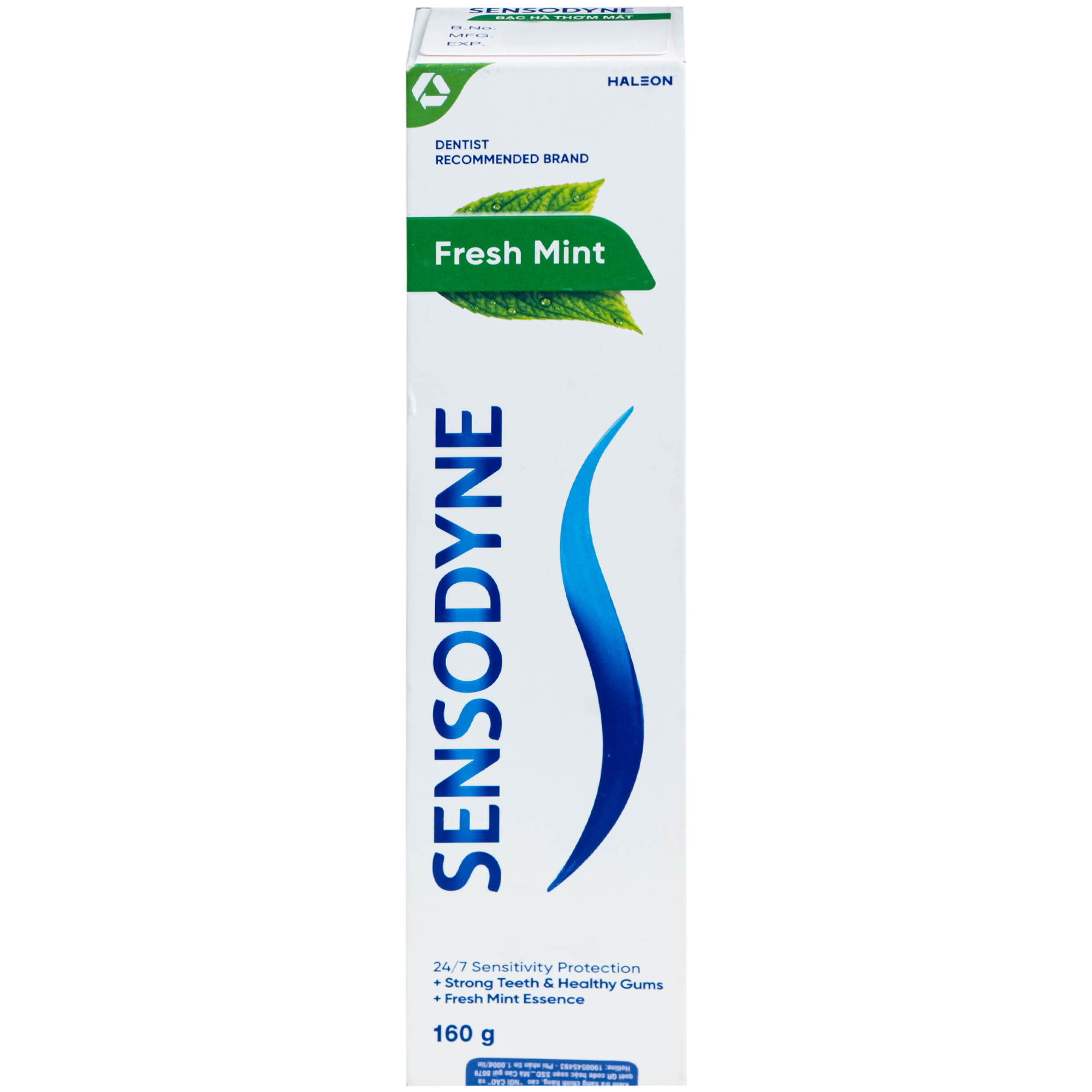 Hình ảnh Kem đánh răng Sensodyne fresh mint bạc hà thơm mát (160g)
