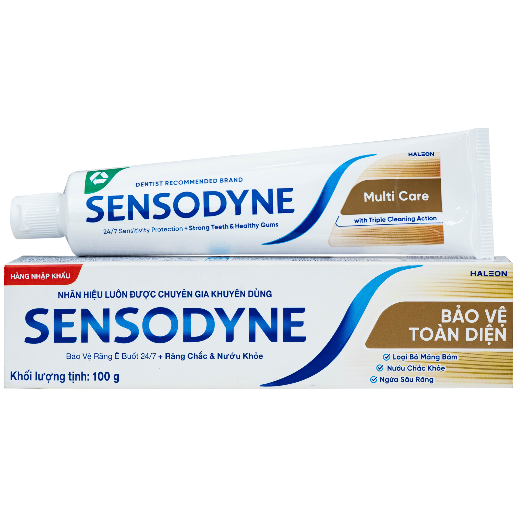 Hình ảnh Kem đánh răng Sensodyne multi care bảo vệ toàn diện giúp răng chắc, nướu khỏe, bảo vệ răng ê buốt (100g)