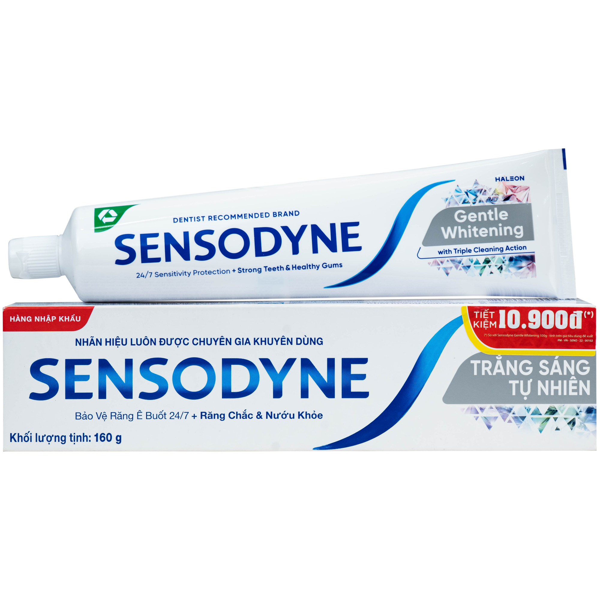Hình ảnh Kem đánh răng Sensodyne gentle whitening làm trắng răng (160g)