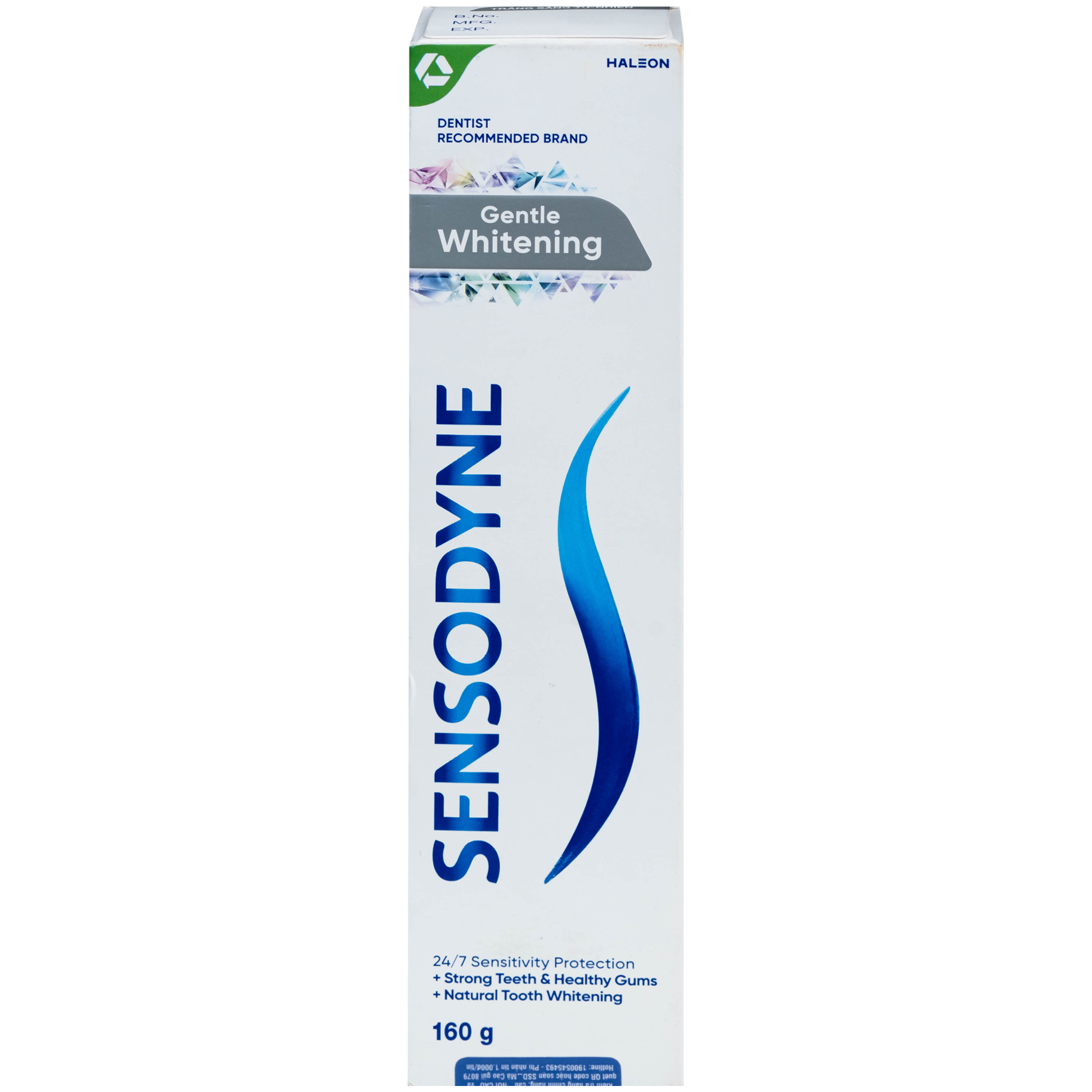 Hình ảnh Kem đánh răng Sensodyne gentle whitening làm trắng răng (160g)