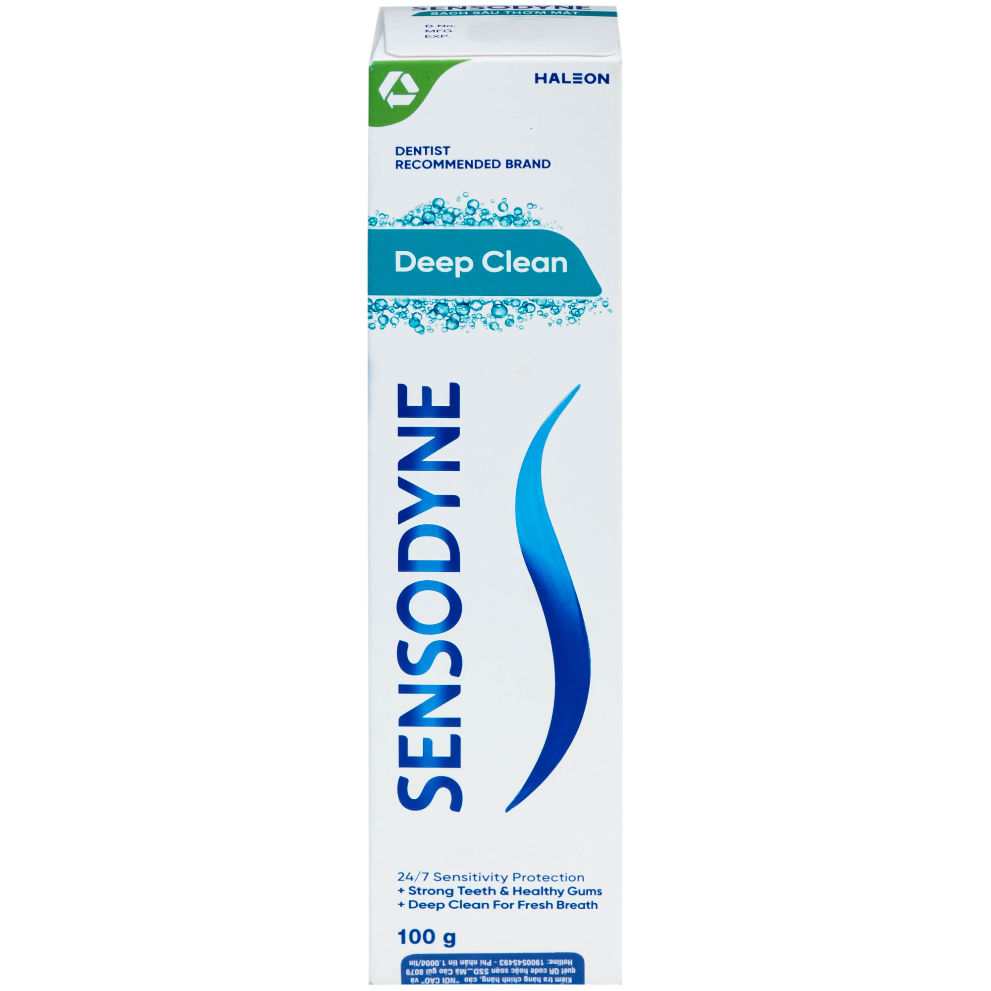 Hình ảnh Kem đánh răng Sensodyne deep clean sạch sâu thơm mát (100g)
