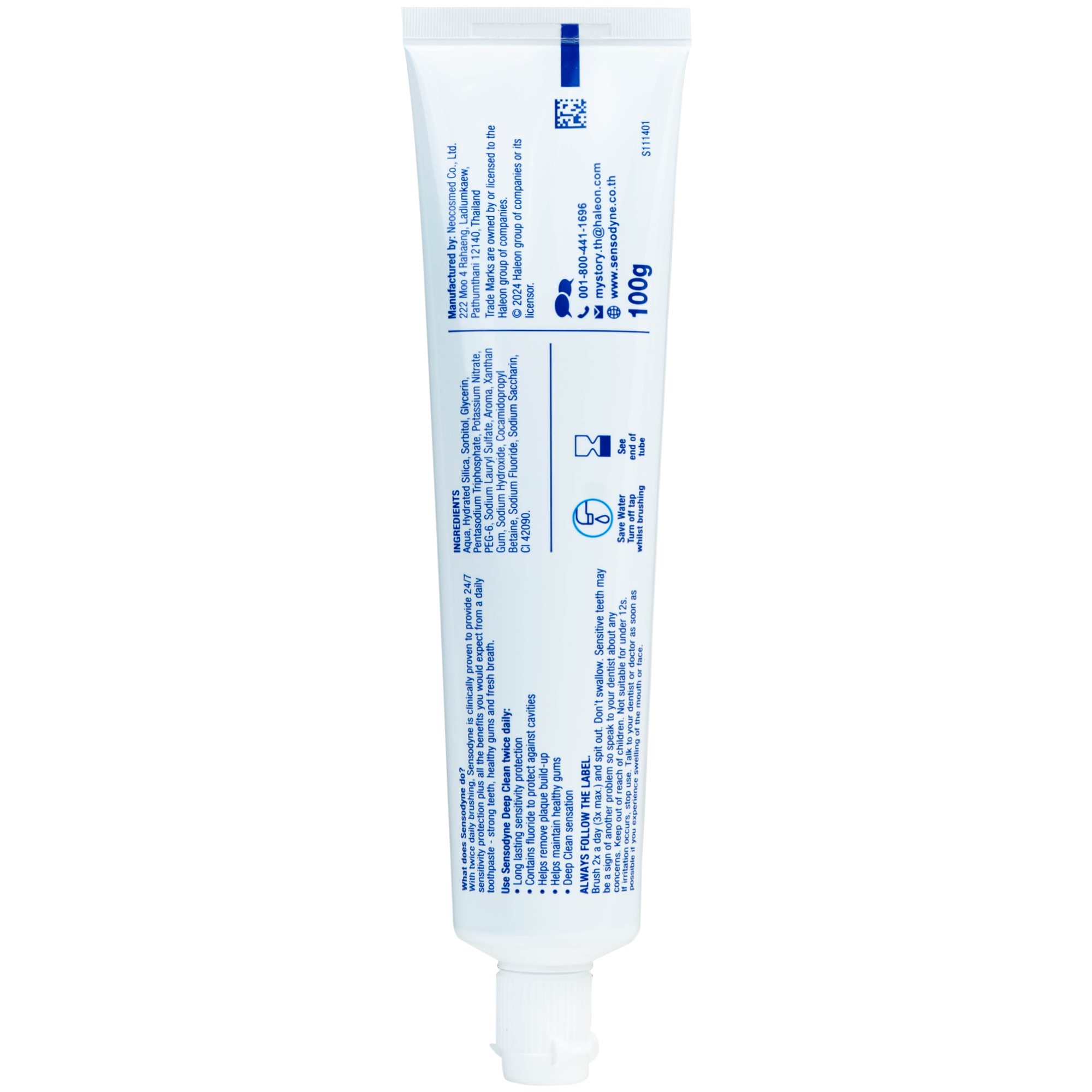 Hình ảnh Kem đánh răng Sensodyne deep clean sạch sâu thơm mát (100g)
