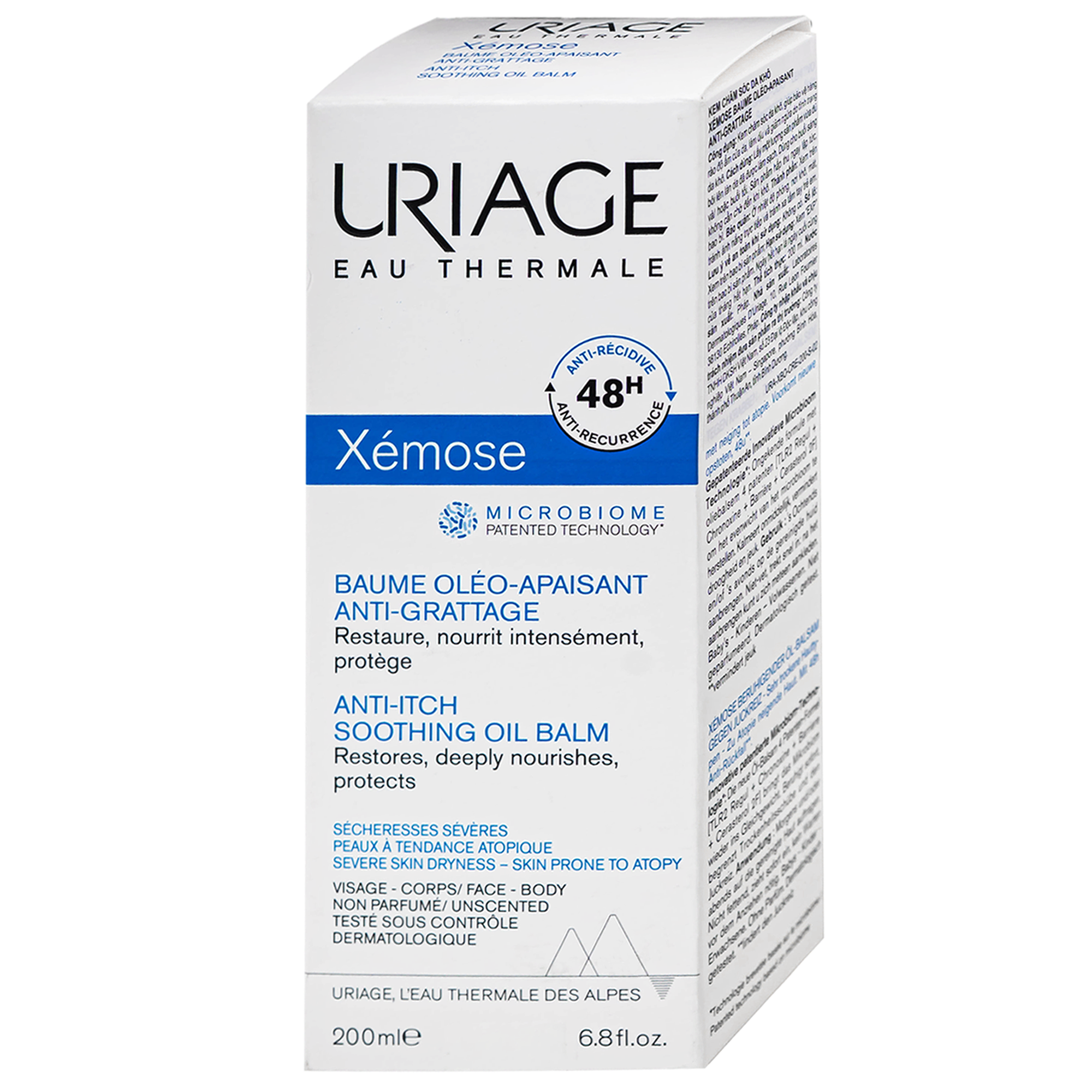 Hình ảnh Kem dưỡng ẩm giảm ngứa, làm dịu da Uriage Xémose Baume Oléo-Apaisant (Hộp 200ml)