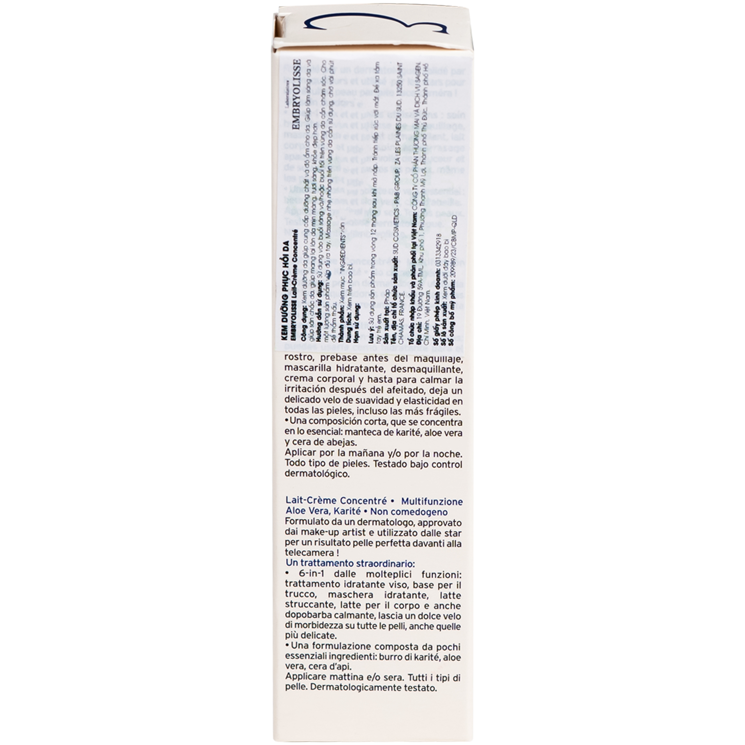 Hình ảnh Kem dưỡng ẩm phục hồi da Embryolisse Lait-Crème Concentré hộp (30ml)
