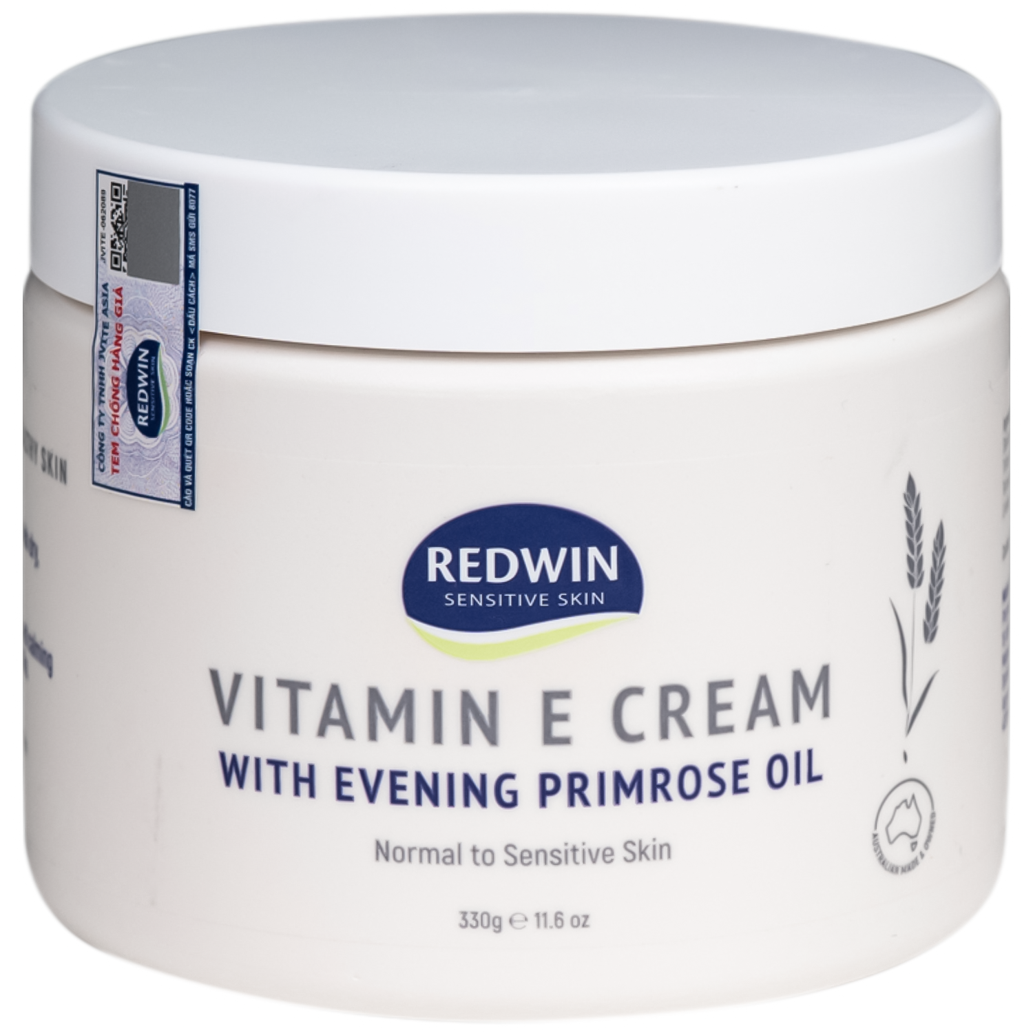 Hình ảnh Kem dưỡng ẩm Vitamin E phục hồi da khô nứt nẻ Redwin hủ (330g)