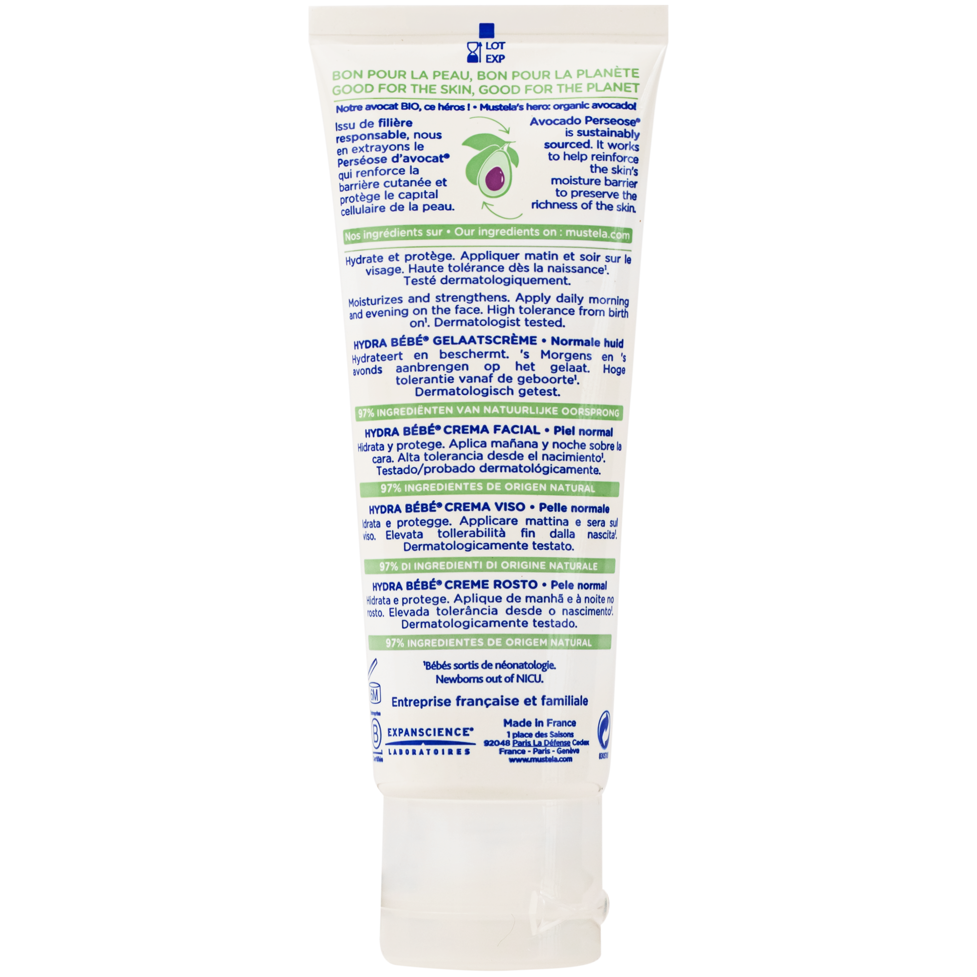 Hình ảnh Kem dưỡng da mặt cho bé Mustela Hydra Bebe Facial Cream (40ml)