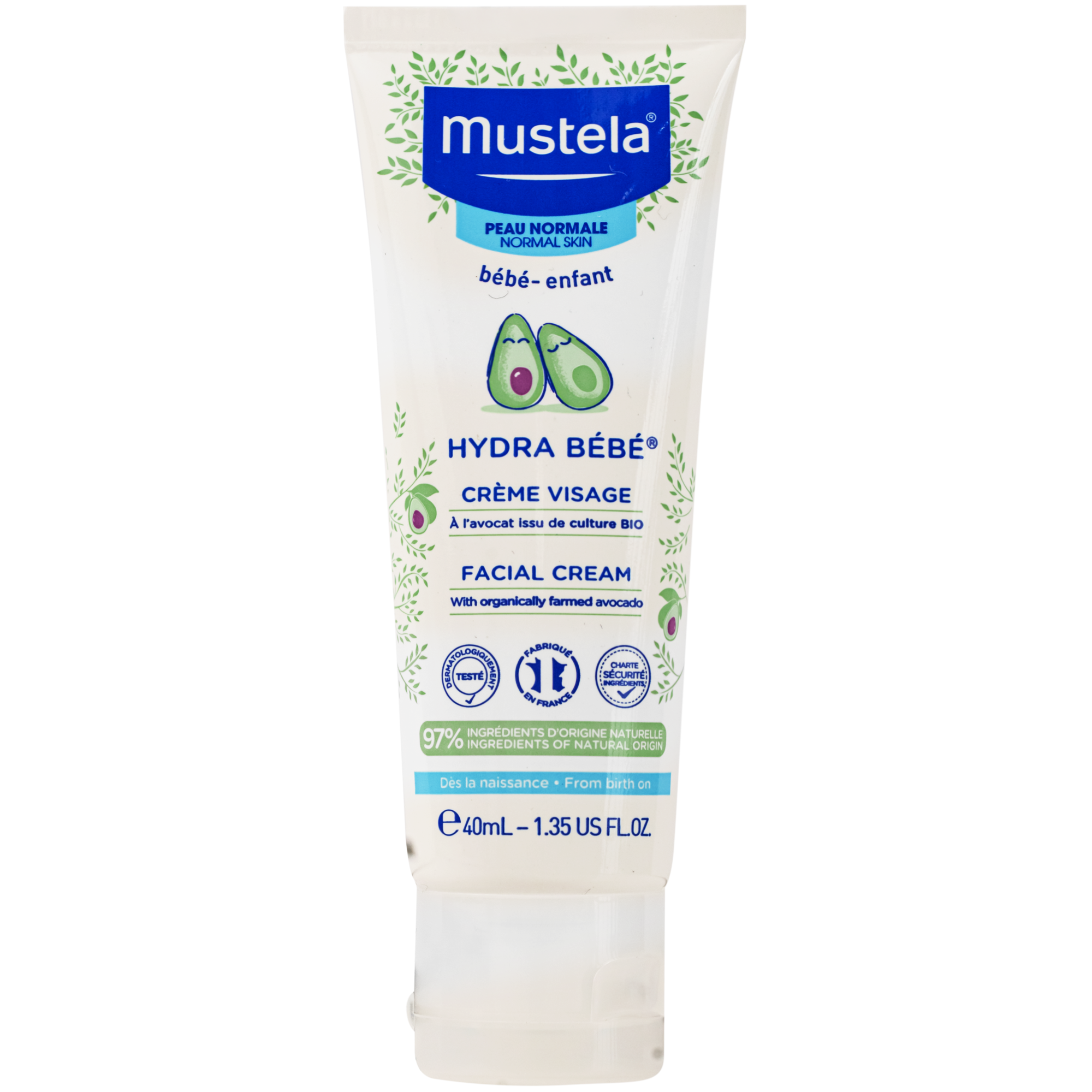 Hình ảnh Kem dưỡng da mặt cho bé Mustela Hydra Bebe Facial Cream (40ml)