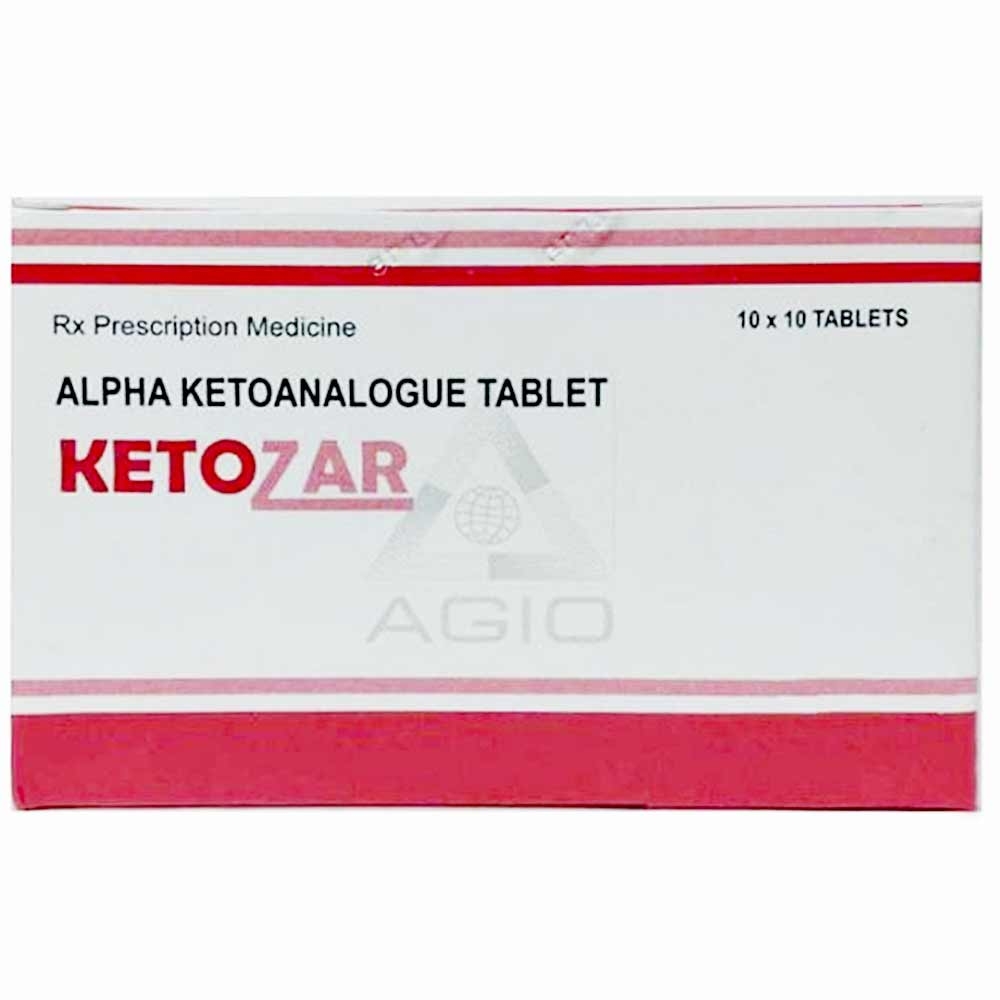 Hình ảnh Thuốc Ketozar Agio điều trị bệnh thận mạn tính (10 vỉ x 10 viên)