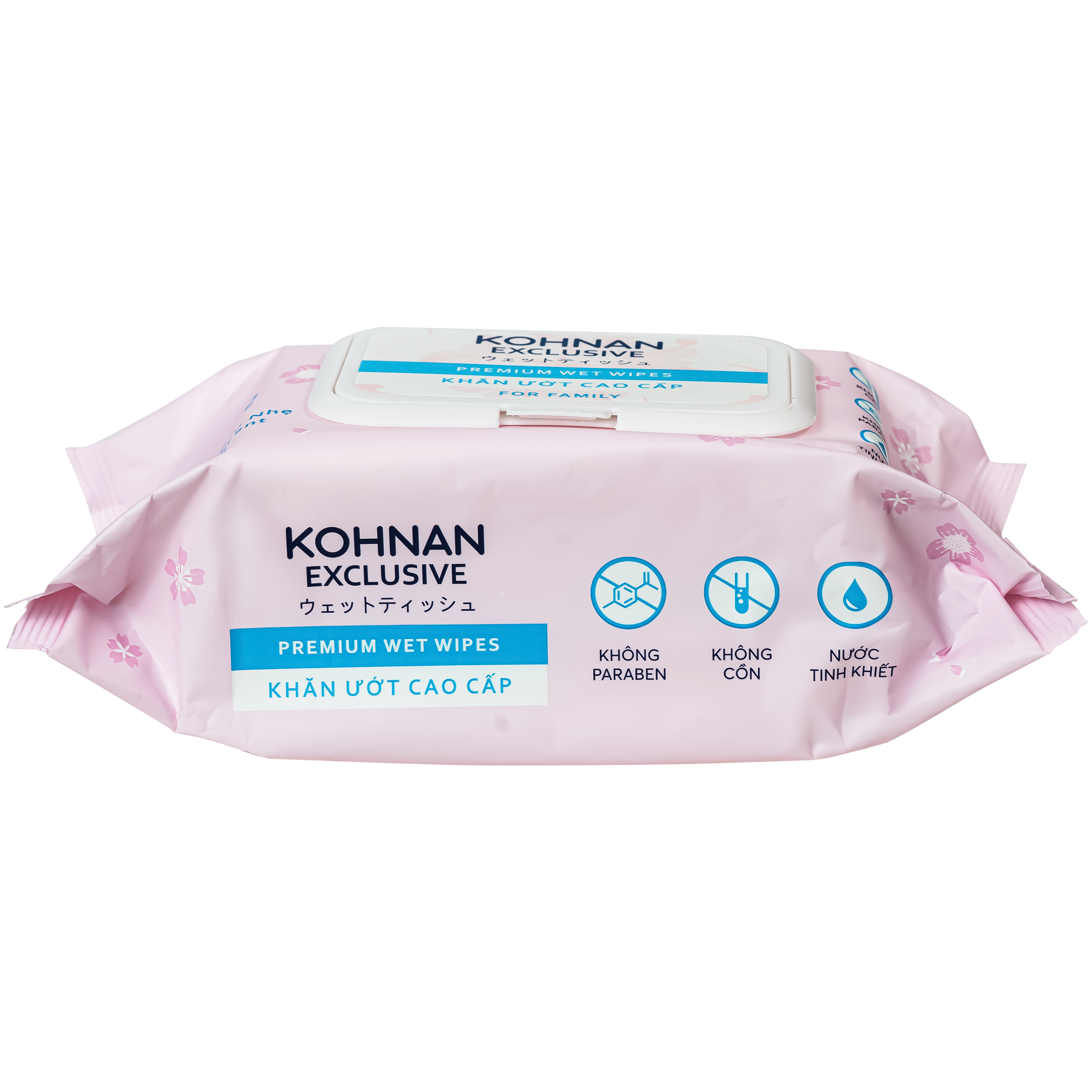 Hình ảnh Khăn giấy ướt Kohnan hương dịu nhẹ, không cồn, không parapen (gói 100 tờ)