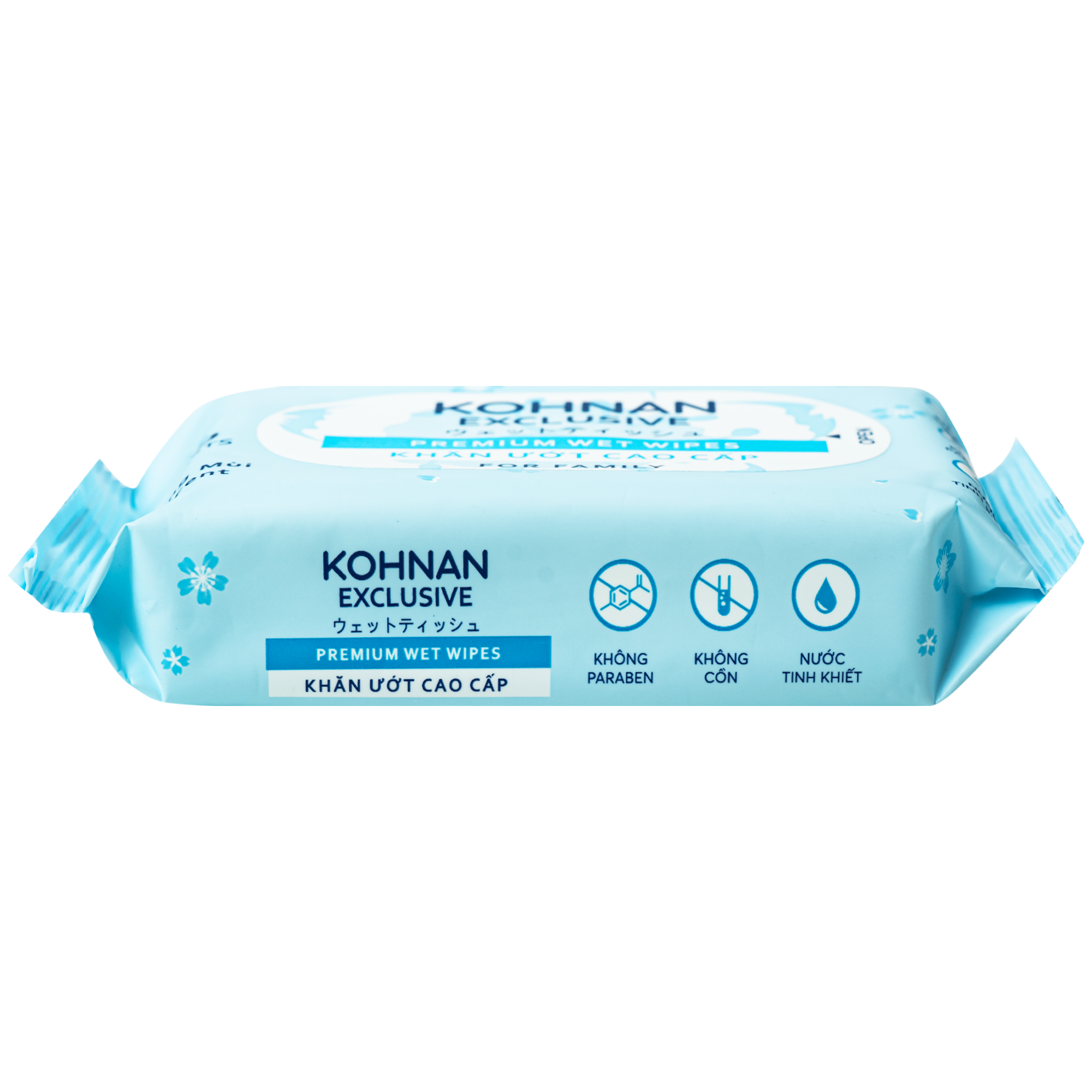 Hình ảnh Khăn giấy ướt Kohnan không hương, không cồn, không paraben (gói 20 tờ)