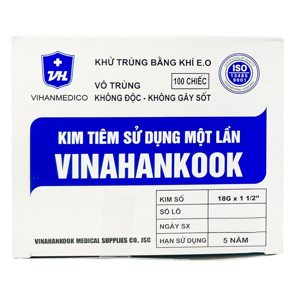 Hình ảnh Kim rút thuốc 18 Vinahankook hỗ trợ quá trình rút thuốc từ lọ hoặc ống tiêm