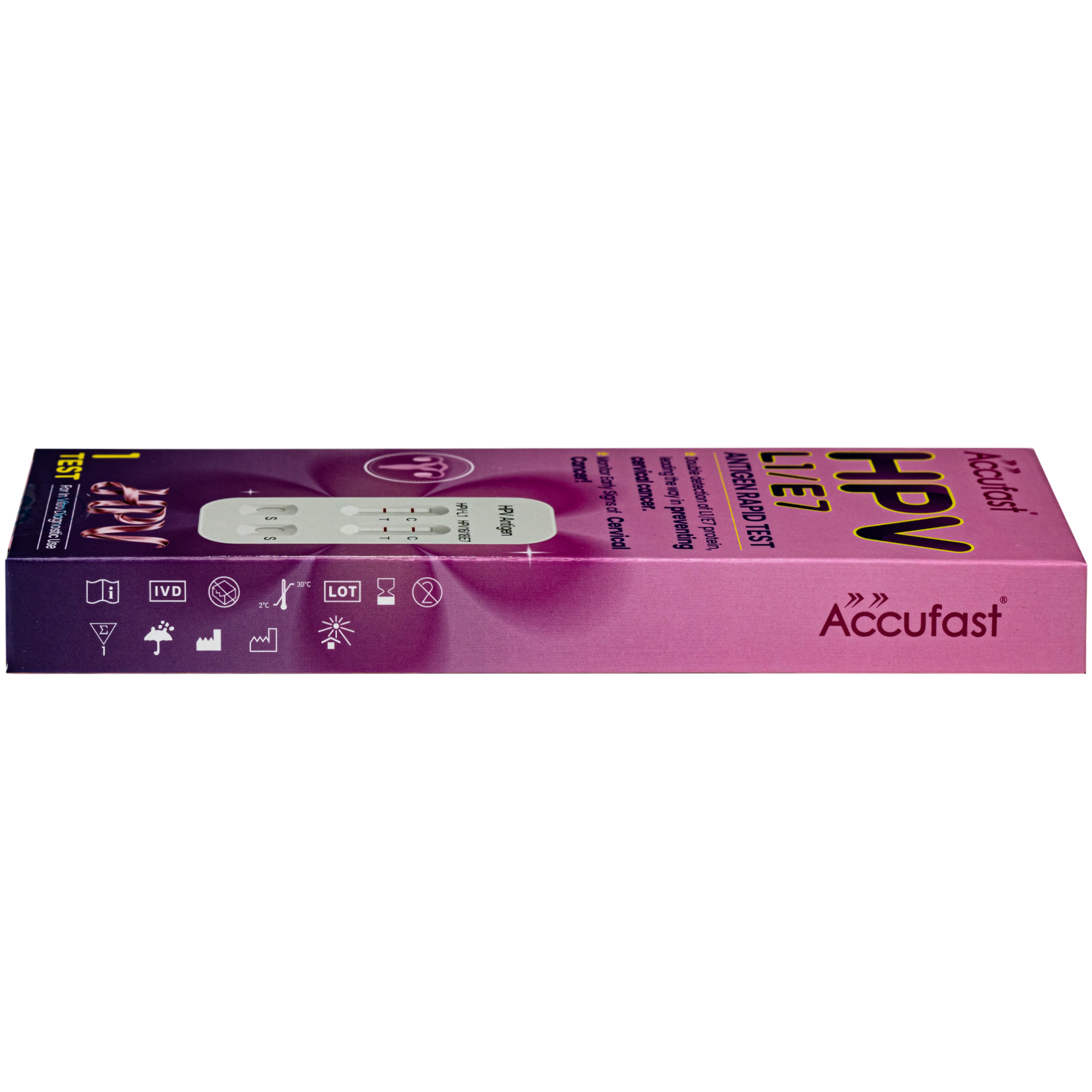 Hình ảnh Kit test HPV Accufast L1/E7 giúp phát hiện sớm nguy cơ ung thư cổ tử cung (1 kít)