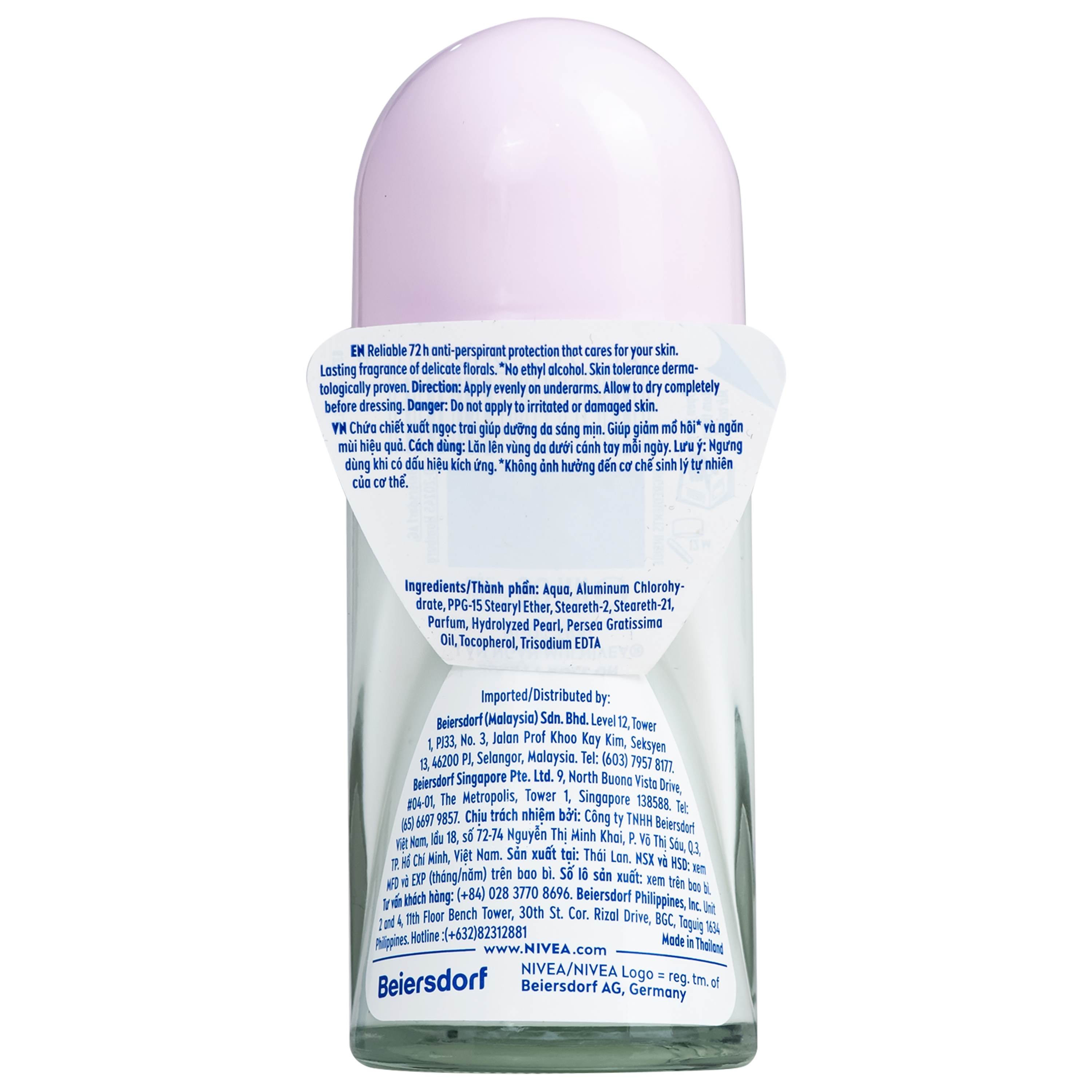 Hình ảnh Lăn ngăn mùi Nivea Pearl Beauty giảm tiết mồ hôi và hiệu quả đến 48 giờ (50ml)