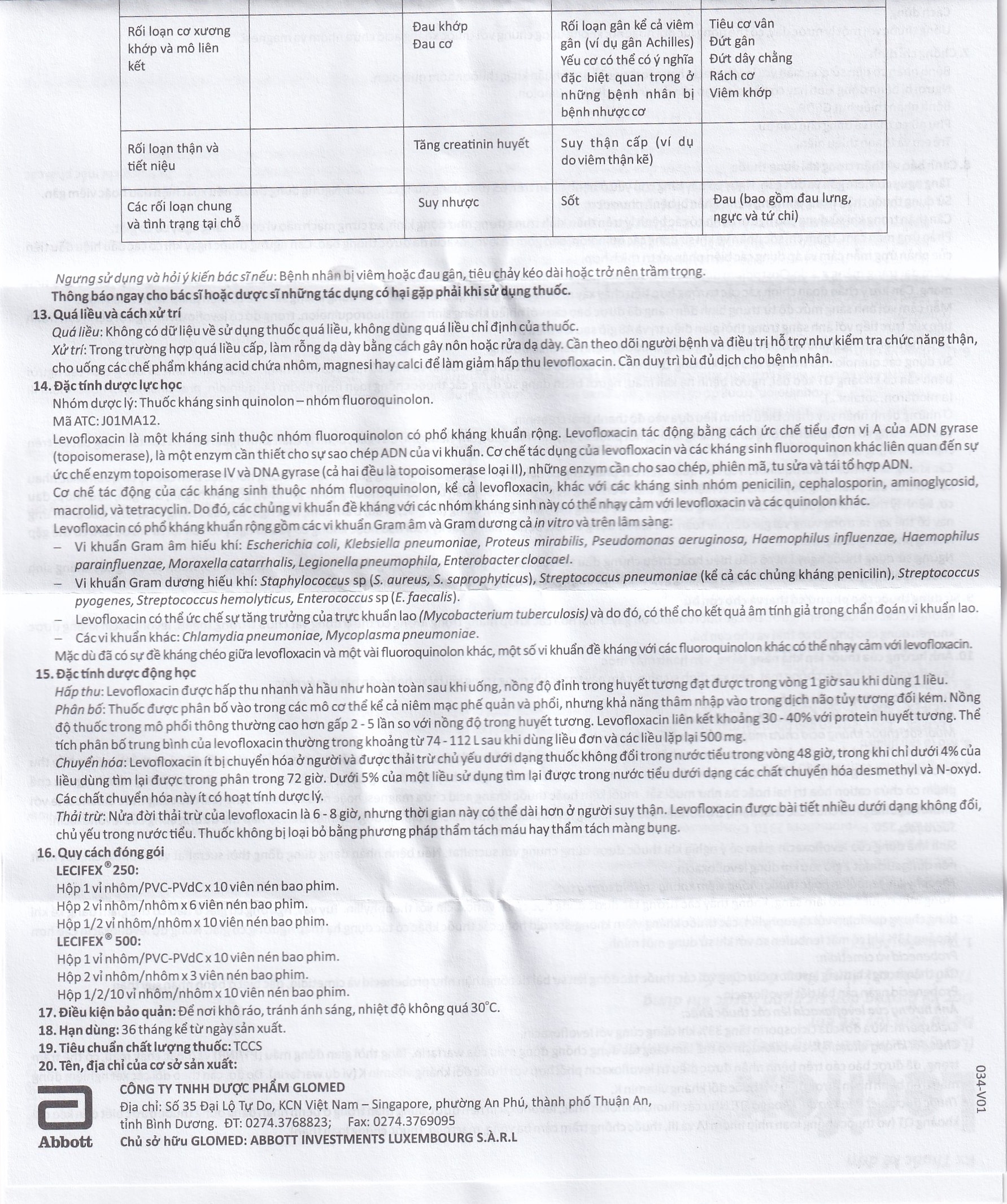 Hình ảnh Thuốc Lecifex 500mg Abbott điều trị nhiễm khuẩn nhẹ, vừa và nặng (2 vỉ x 10 viên)