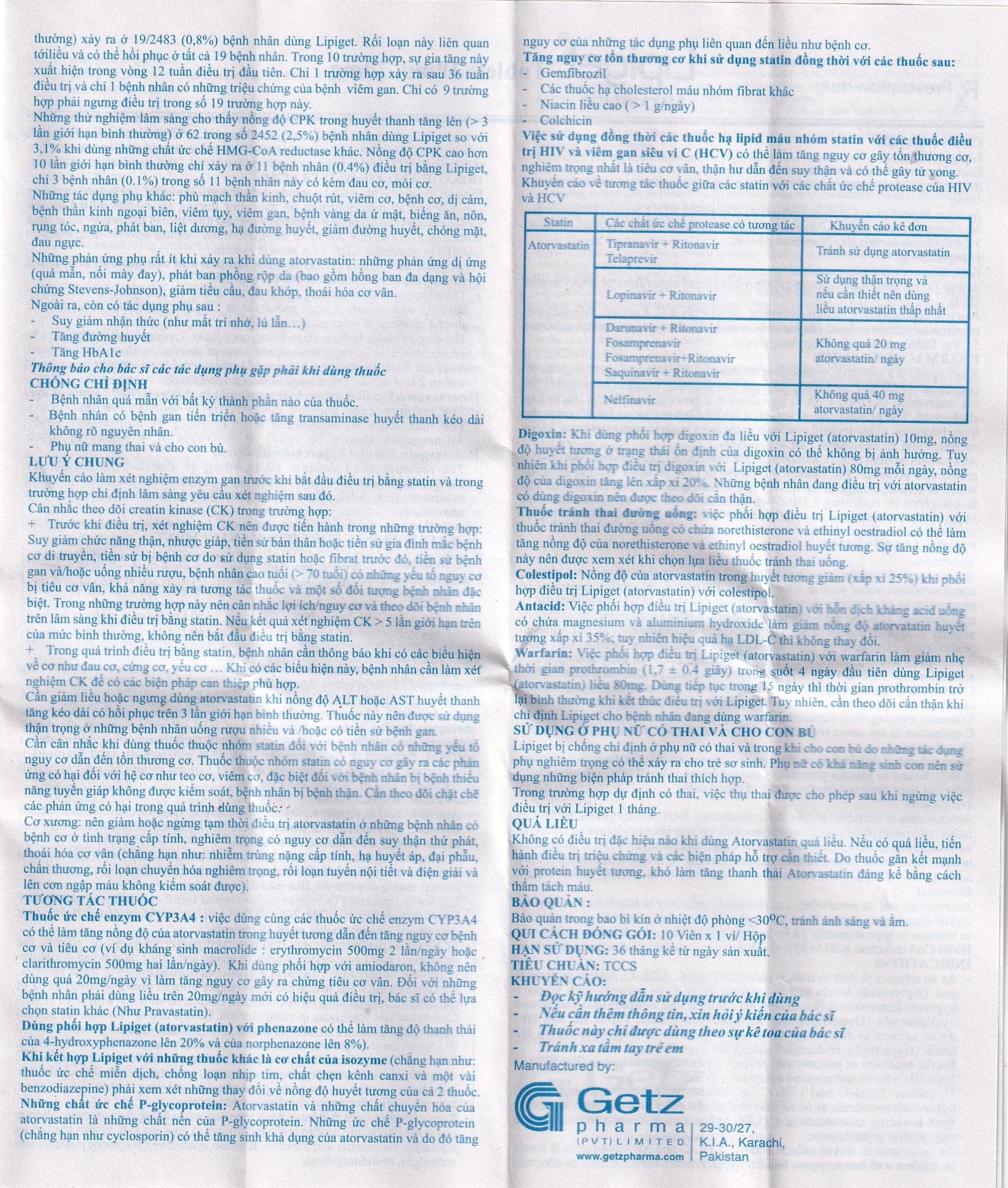 Hình ảnh Viên nén Lipiget 10mg Getz hỗ trợ chế độ ăn kiêng trong giảm cholesterol toàn phần (1 vỉ x 10 viên)