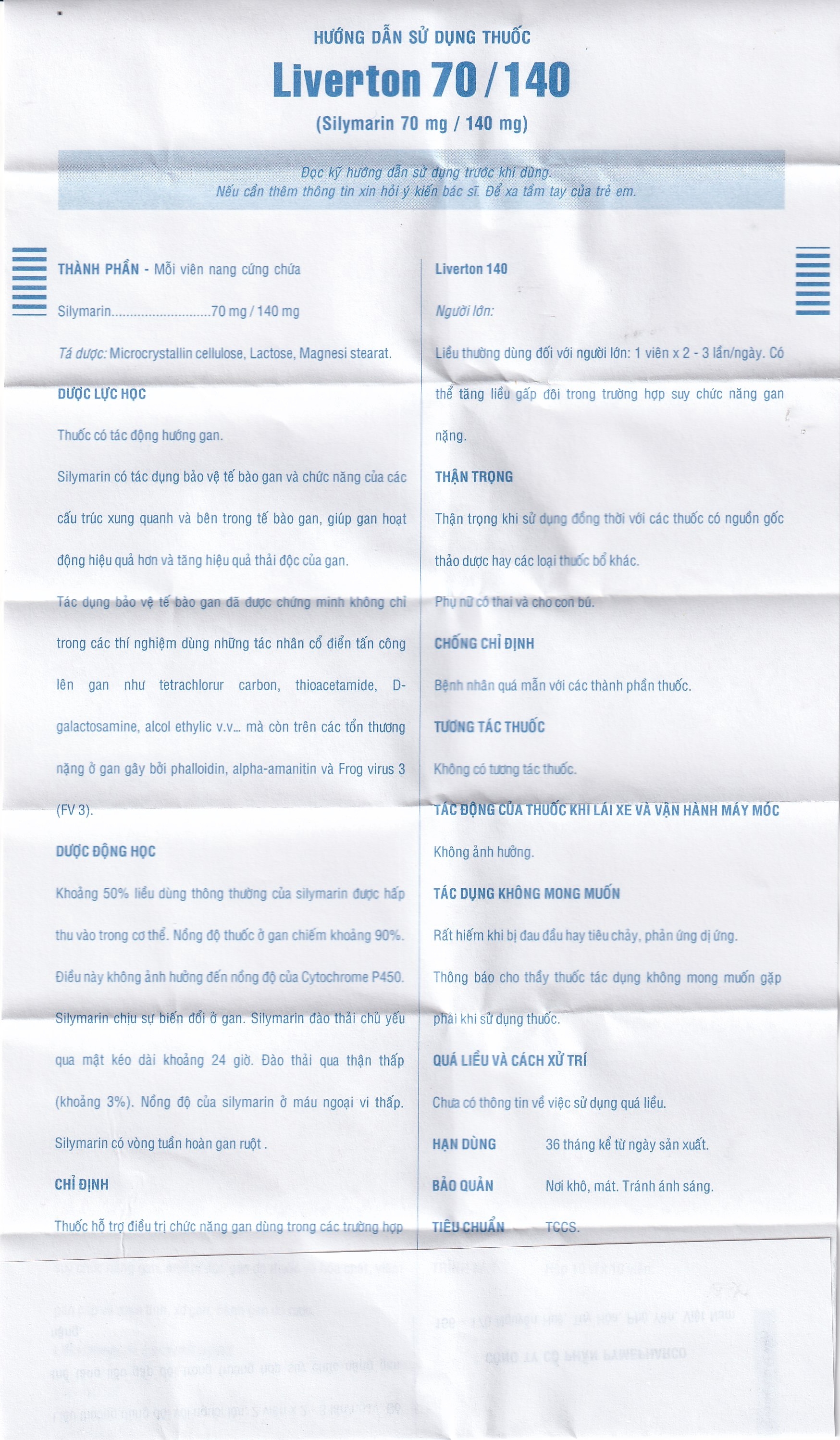 Hình ảnh Viên nang cứng Liverton 70 Pymepharco điều trị bệnh gan, giải độc gan, rối loạn về gan (10 vỉ x 10 viên)