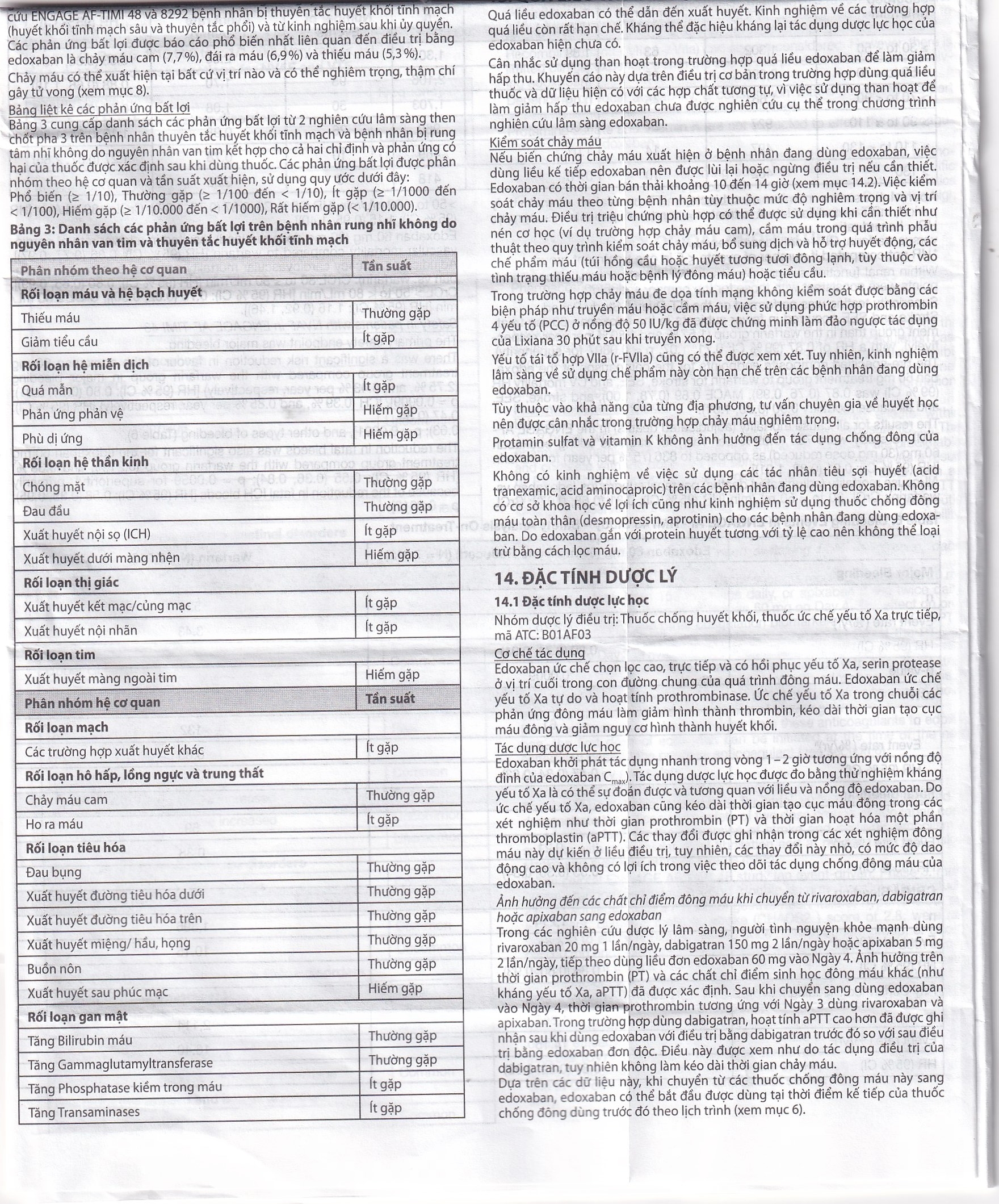 Hình ảnh Thuốc Lixiana 60mg Daiichi-Sankyo phòng ngừa đột quỵ và cục máu đông (2 vỉ x 14 viên)