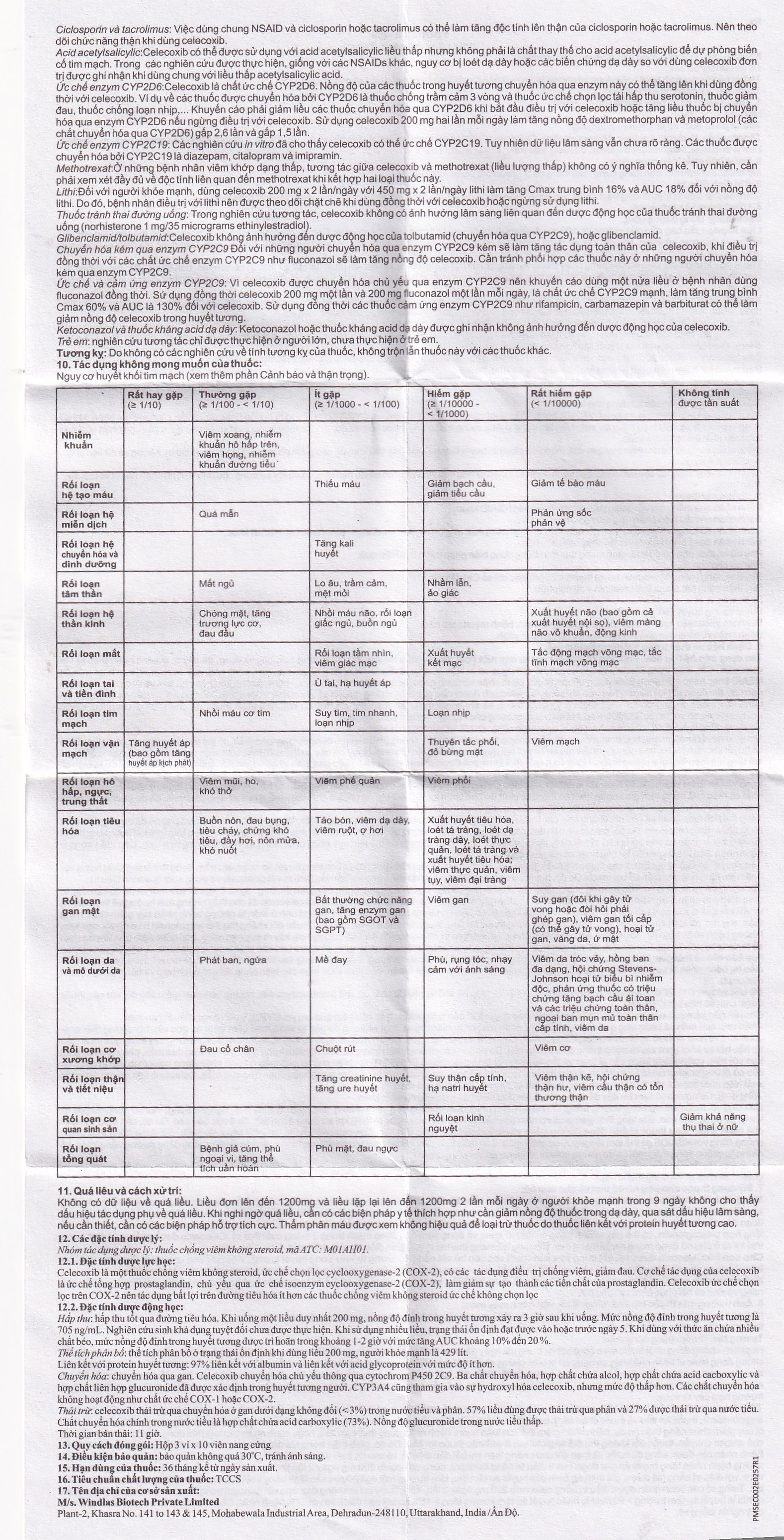 Hình ảnh Viên nang cứng Locobile-200 Windlas Biotech điều trị thoái hóa khớp, viêm khớp dạng thấp (3 vỉ x 10 viên)