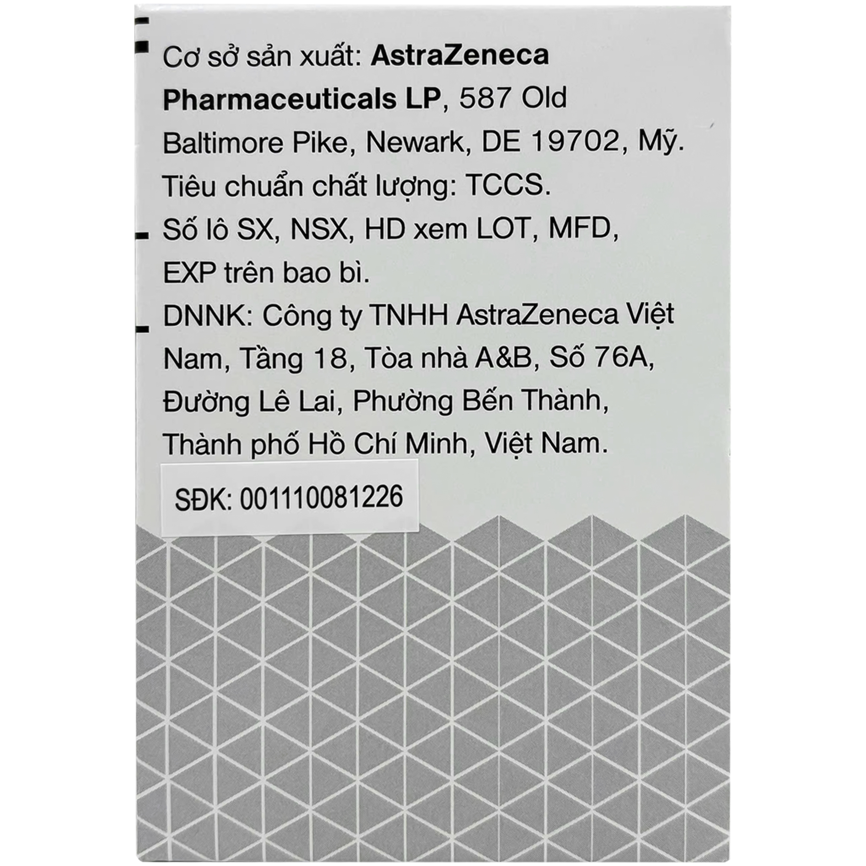 Hình ảnh Bột pha hỗn dịch uống Lokelma 5g AstraZeneca điều trị tăng Kali máu cho người trưởng thành (Hộp 30 gói)