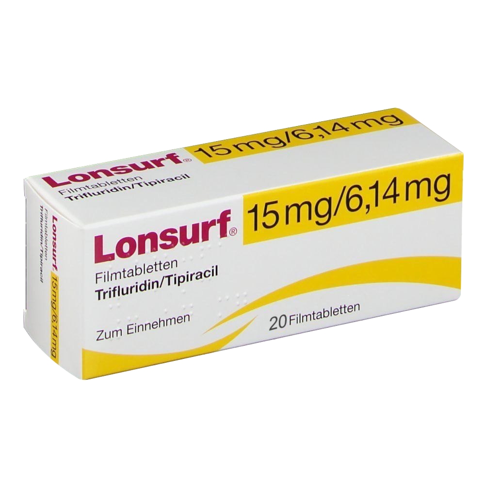 Hình ảnh Thuốc Lonsurf 15mg/6,14mg Taiho điều trị ung thư đại tràng (2 vỉ x 10 viên)