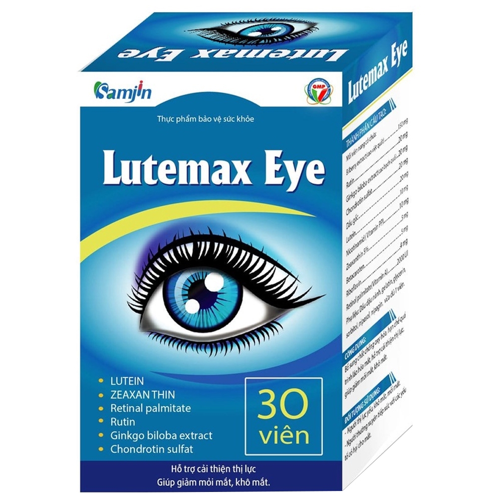Hình ảnh Viên uống Lutemax Eye SamJin hỗ trợ bổ sung chất chống oxy hóa (30 viên)