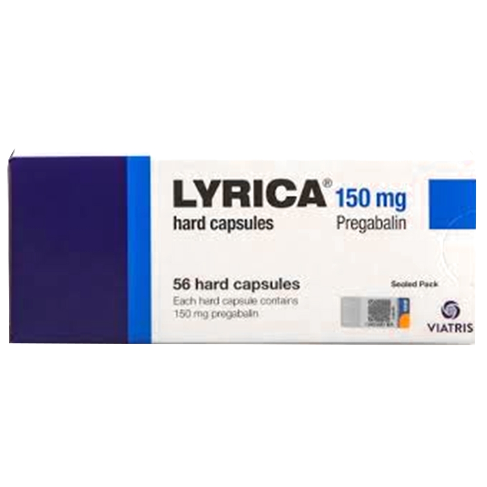 Hình ảnh Thuốc Lyrica 150mg Viatris điều trị đau thần kinh, động kinh, rối loạn lo âu (4 vỉ x 14 viên)