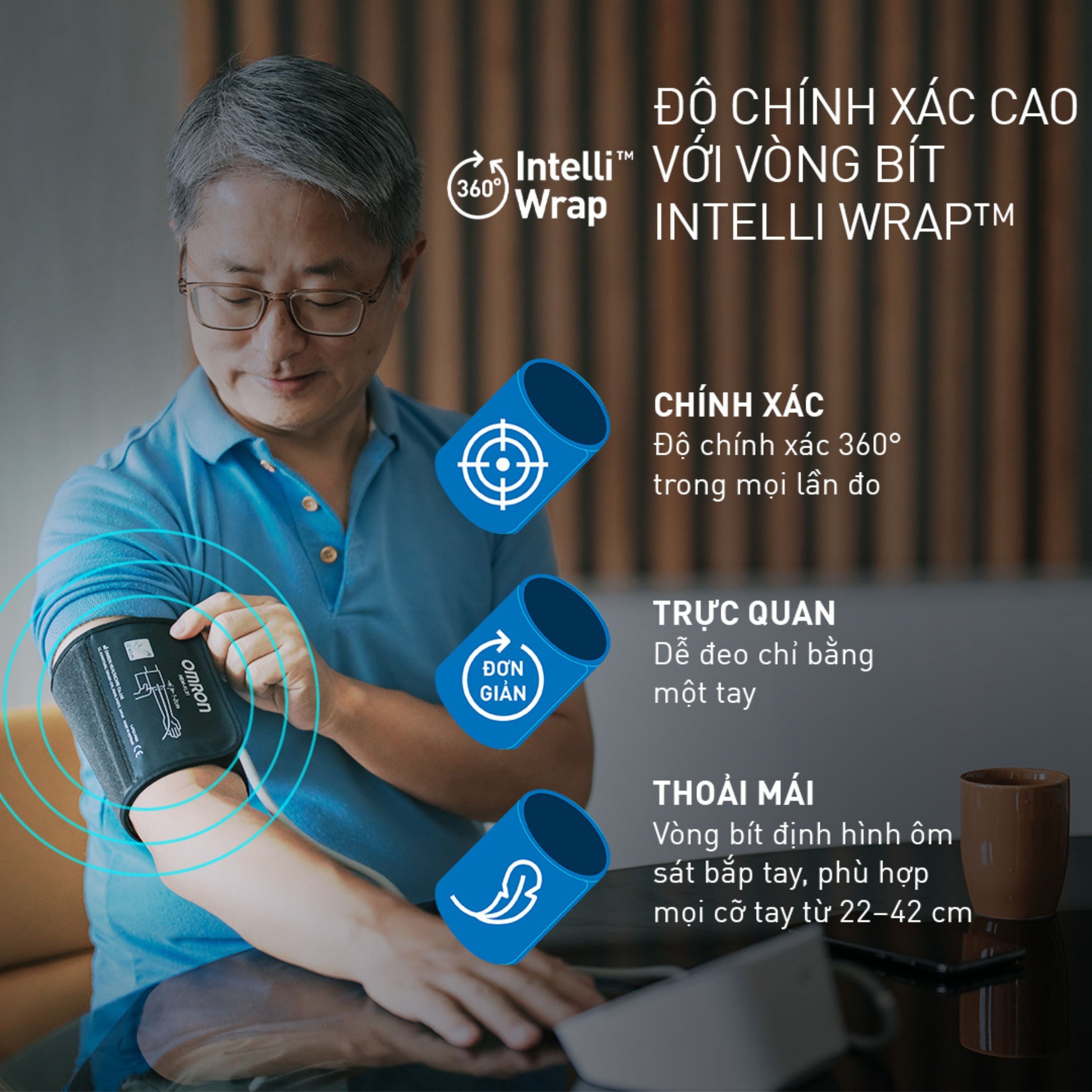 Hình ảnh Máy đo huyết áp bắp tay Omron IQ BT Power Hem 7194T1 Flc Afib hỗ trợ đo huyết áp, cảnh báo đột quỵ