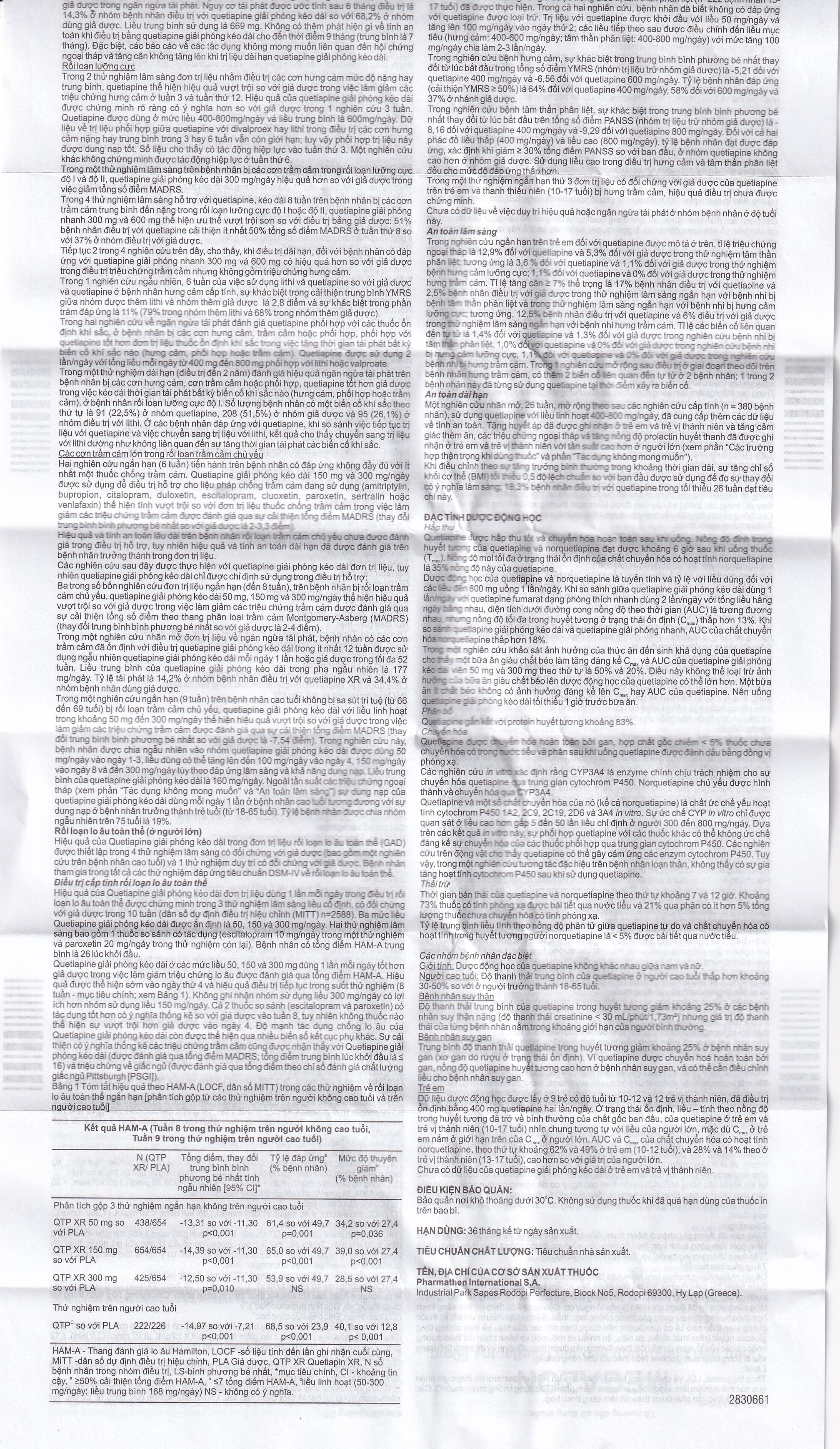 Hình ảnh Thuốc Megazon 50mg prolonged-release tablets Pharmathen điều trị tâm thần phân liệt (3 vỉ x 10 viên)