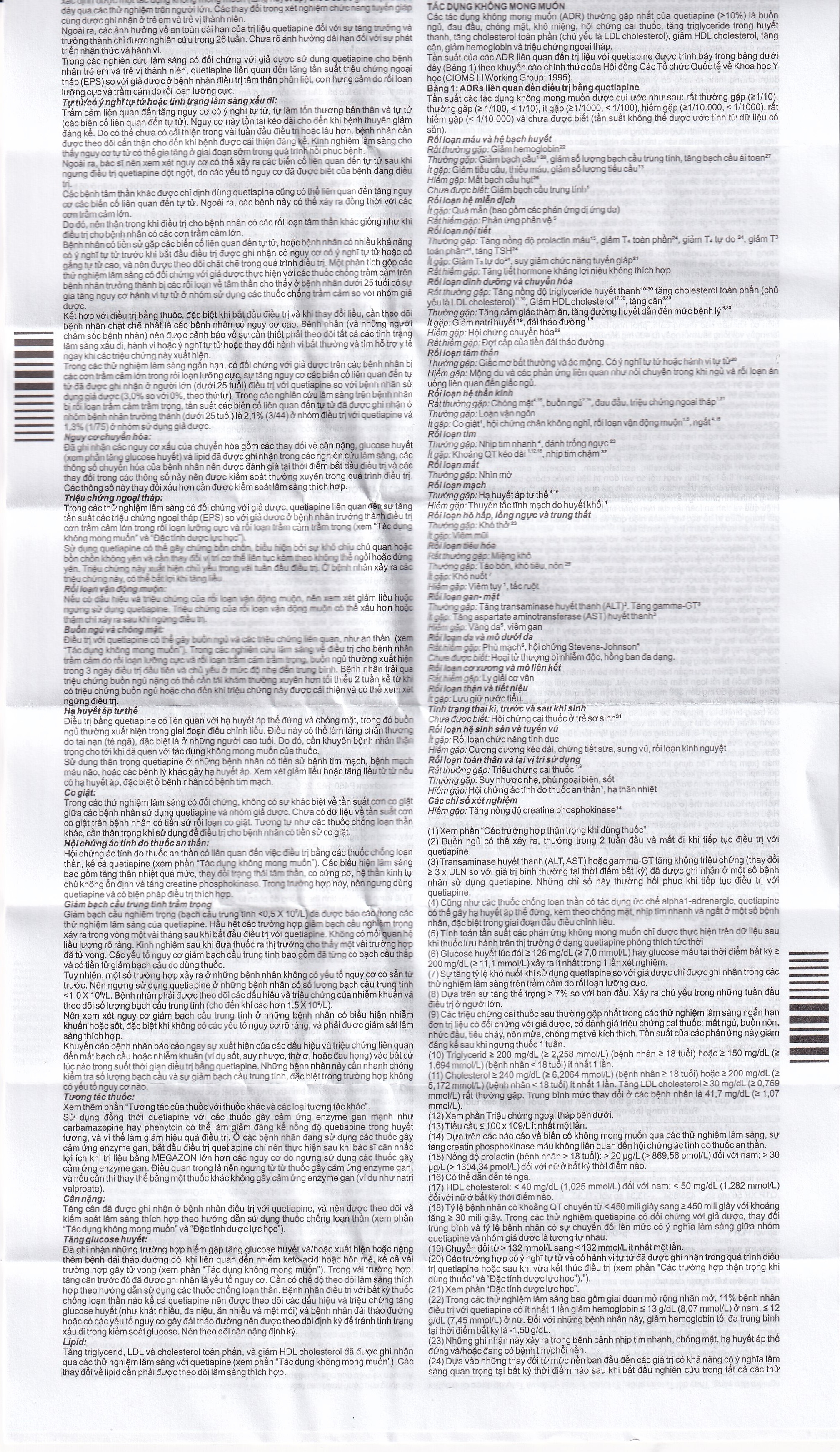 Hình ảnh Thuốc Megazon 50mg prolonged-release tablets Pharmathen điều trị tâm thần phân liệt (3 vỉ x 10 viên)