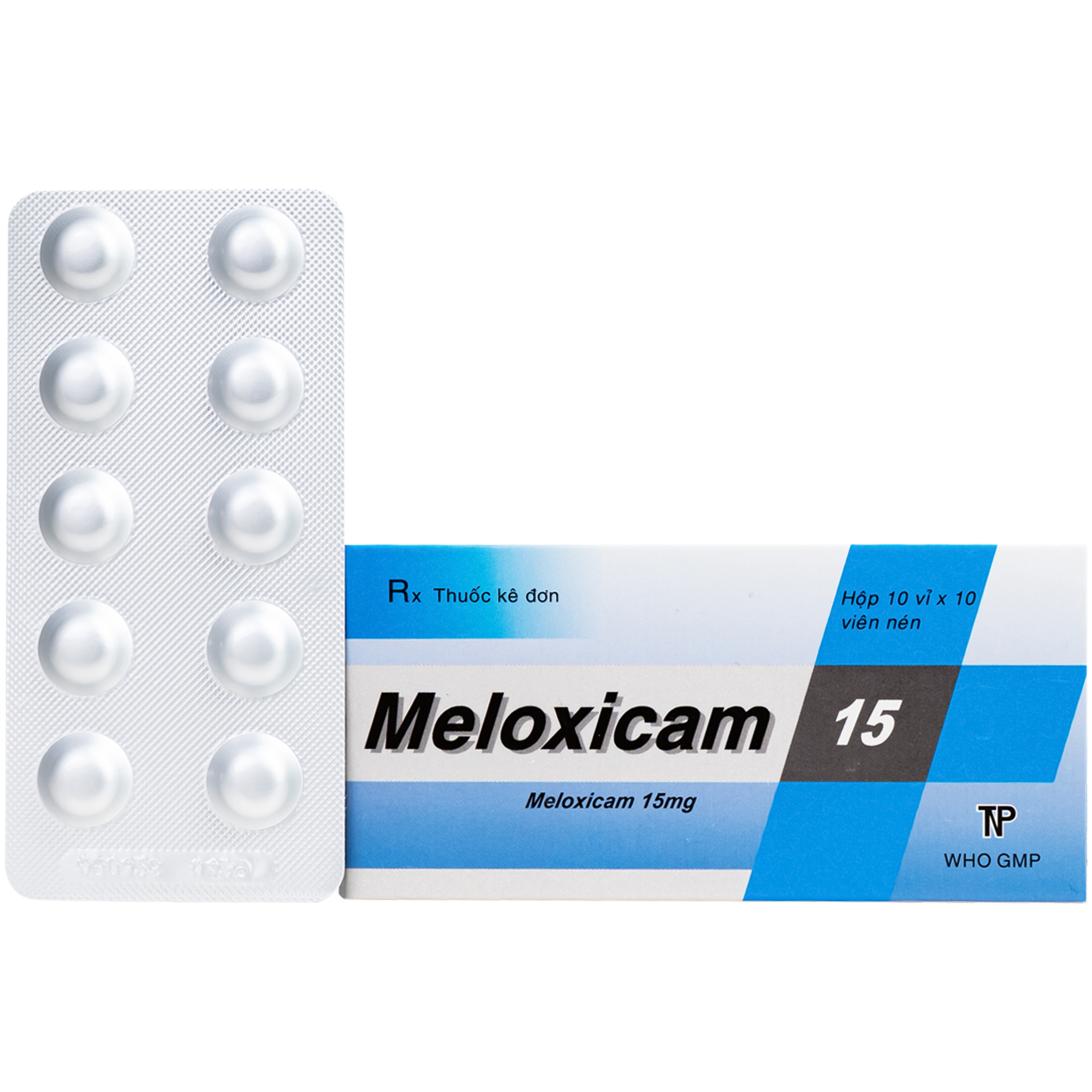Hình ảnh Thuốc Meloxicam 15mg Thành Nam giảm đau kháng viêm ( 10 vỉ x 10 viên)