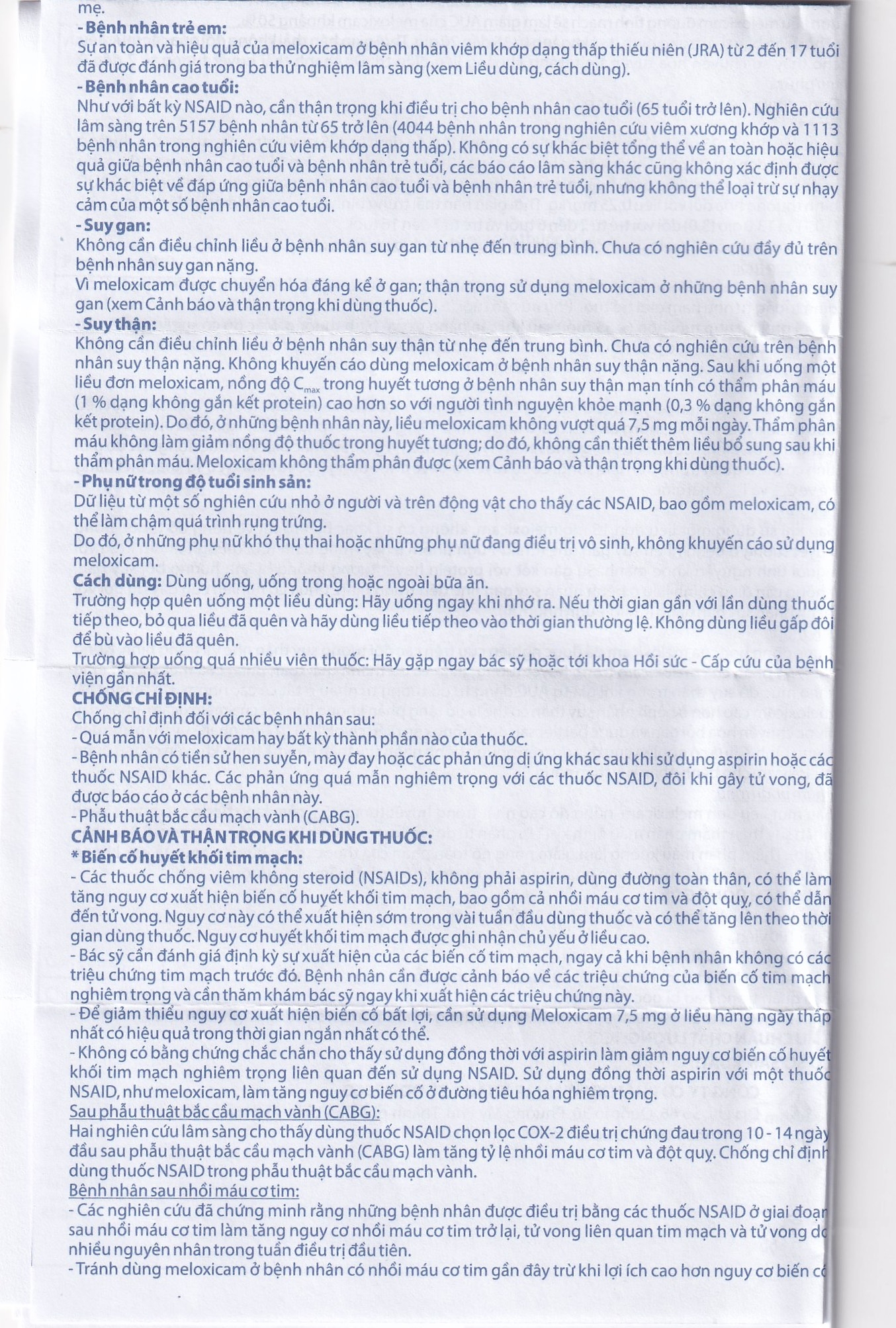 Hình ảnh Thuốc Meloxicam 7.5mg điều trị viêm xương khớp, viêm cột sống (2 vỉ x 10 viên)