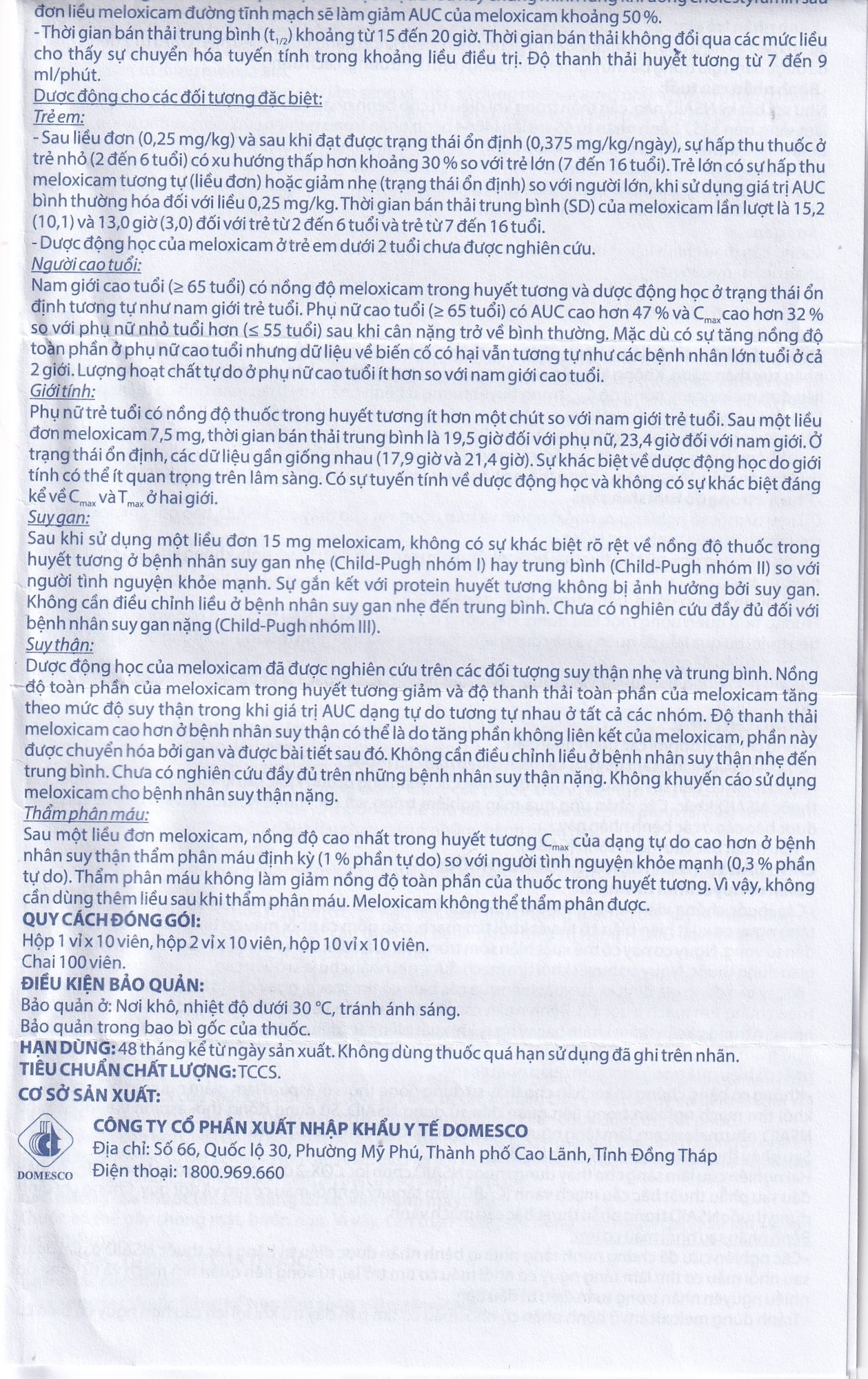 Hình ảnh Thuốc Meloxicam 7.5mg điều trị viêm xương khớp, viêm cột sống (2 vỉ x 10 viên)