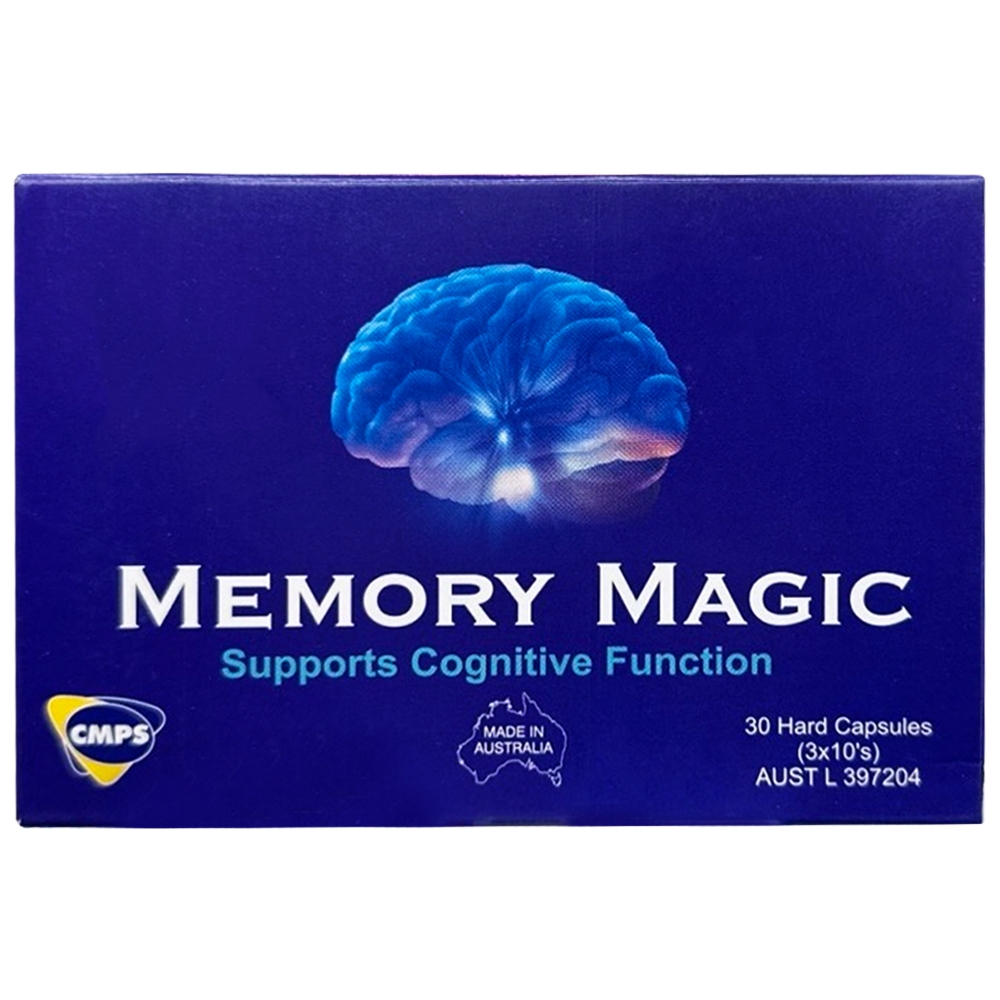 Hình ảnh Viên uống Memory Magic hỗ trợ tăng cường tuần hoàn não (3 vỉ x 10 viên)
