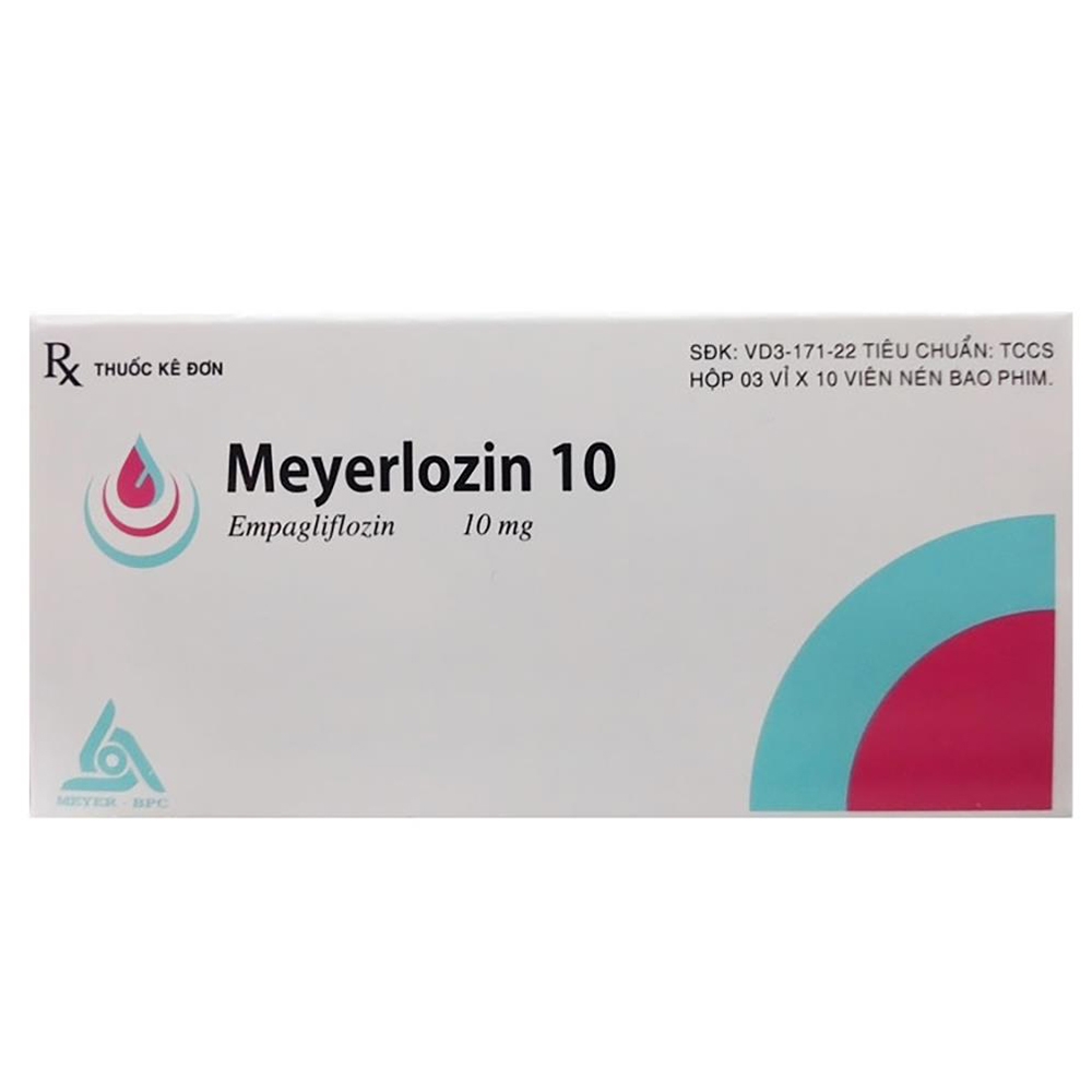Hình ảnh Thuốc Meyerlozin 10 Meyer-BPC điều trị tiểu đường tuýp 2 (3 vỉ x 10 viên)