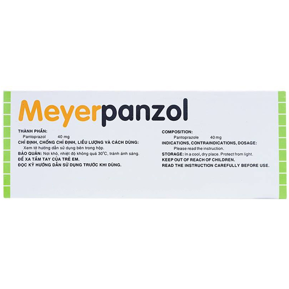 Hình ảnh Viên nén Meyerpanzol 40mg Meyer - BPC điều trị viêm thực quản trào ngược (3 vỉ x 10 viên)