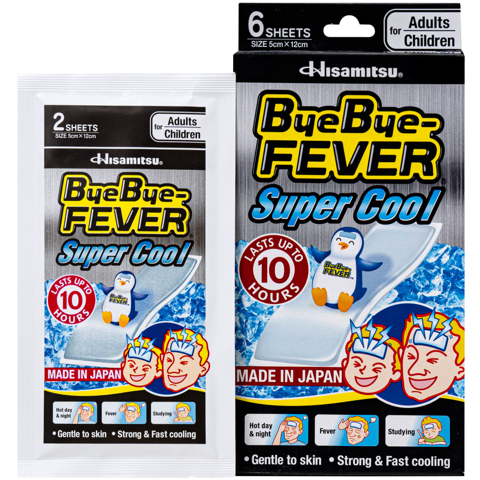 Hình ảnh Miếng dán hạ sốt ByeBye Fever Super Cool Hisamitsu (3 gói x 2 miếng) dùng cho trẻ từ 10 tuổi và người lớn
