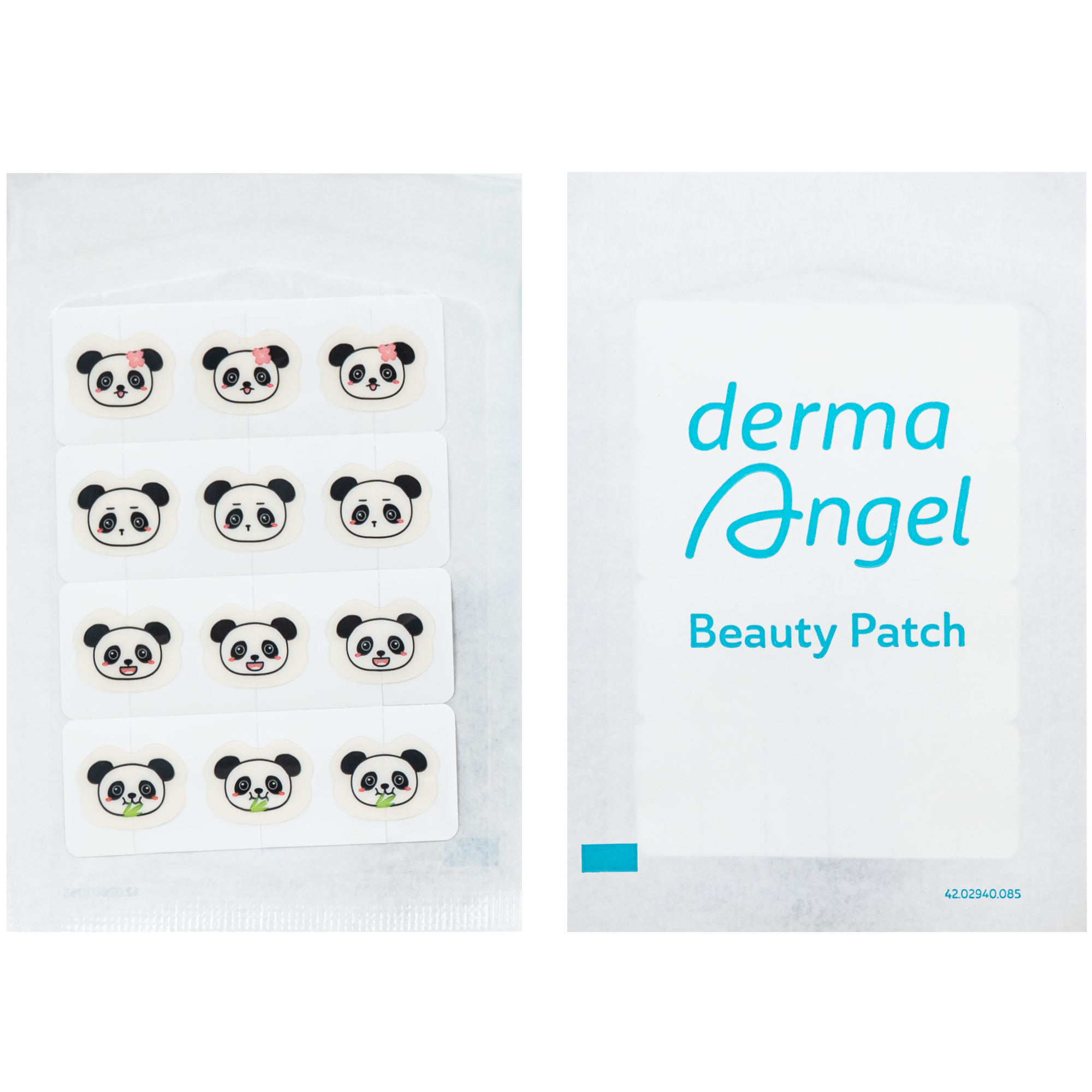 Hình ảnh Miếng Dán Mụn Derma Angel Acne Beauty Patch Hình Gấu Panda 12+3 Miếng