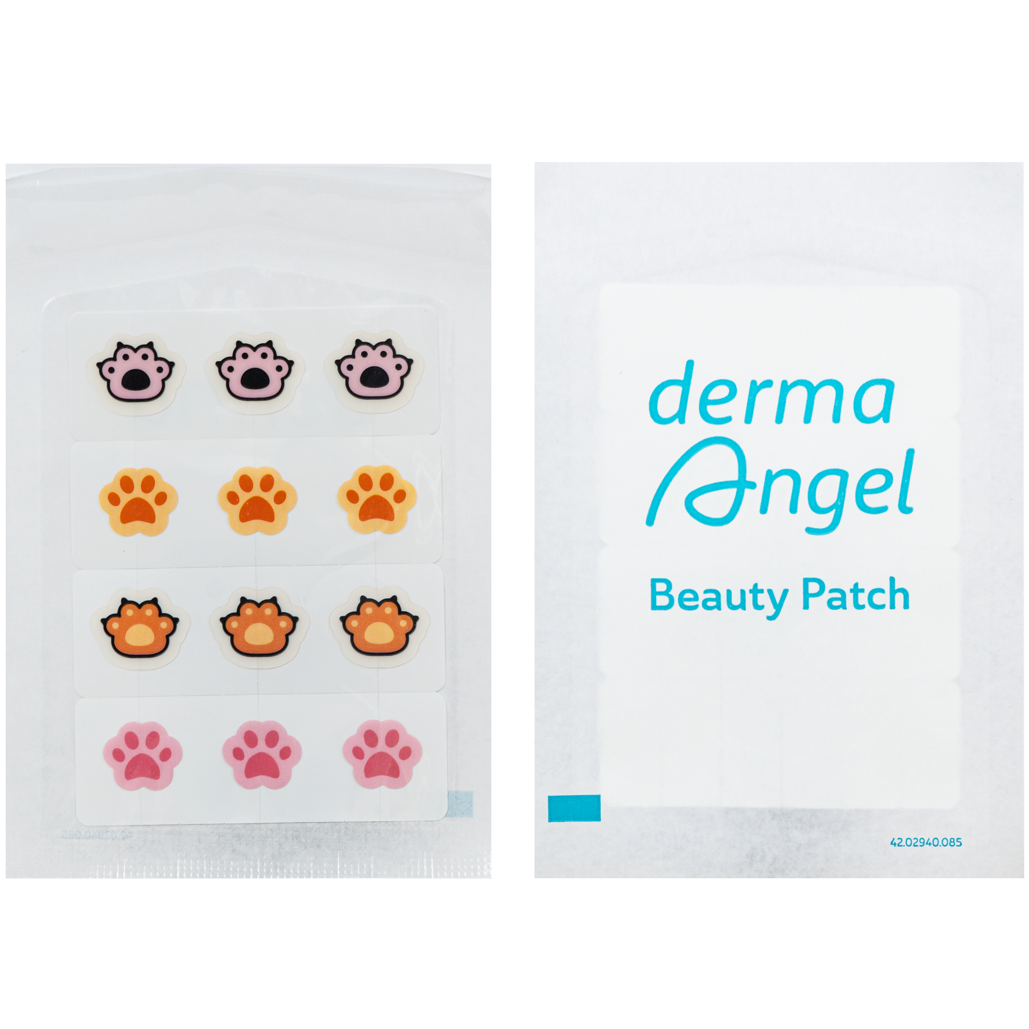 Hình ảnh Miếng Dán Mụn Derma Angel Acne Beauty Patch Cute Paws 12+3 Miếng