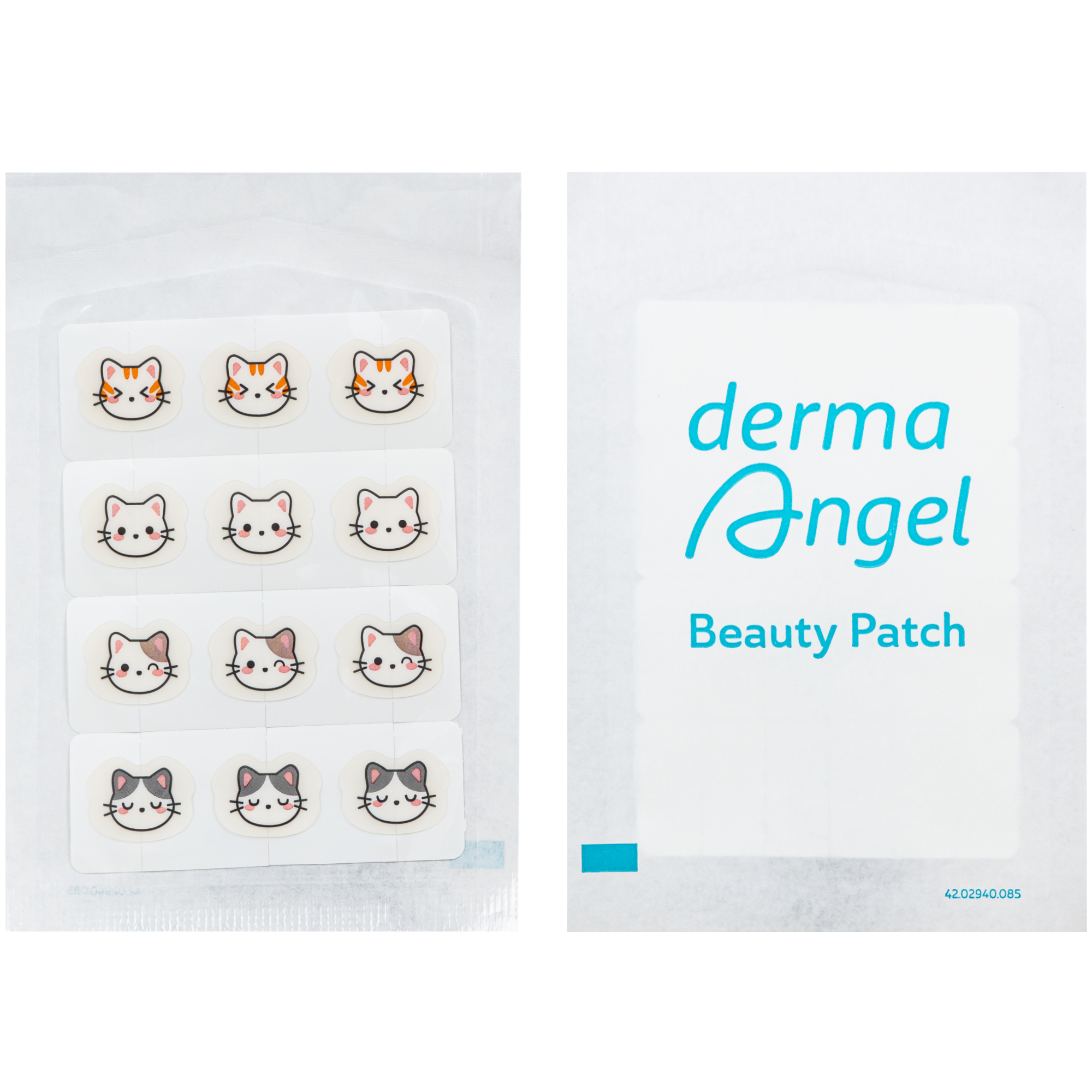 Hình ảnh Miếng Dán Mụn Derma Angel Acne Beauty Patch Hình Kitties 12+3 Miếng