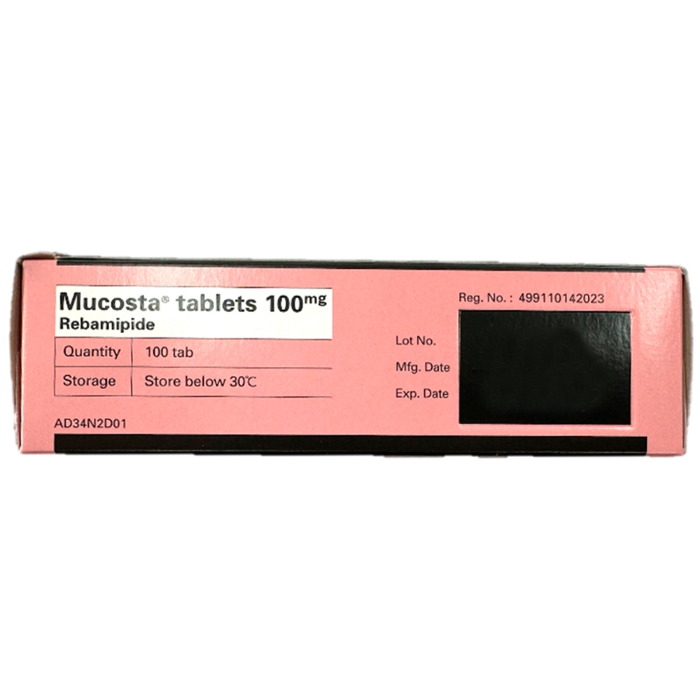Hình ảnh Viên nén Mucosta tablets 100mg Otsuka điều trị loét dạ dày (10 vỉ x 10 viên)