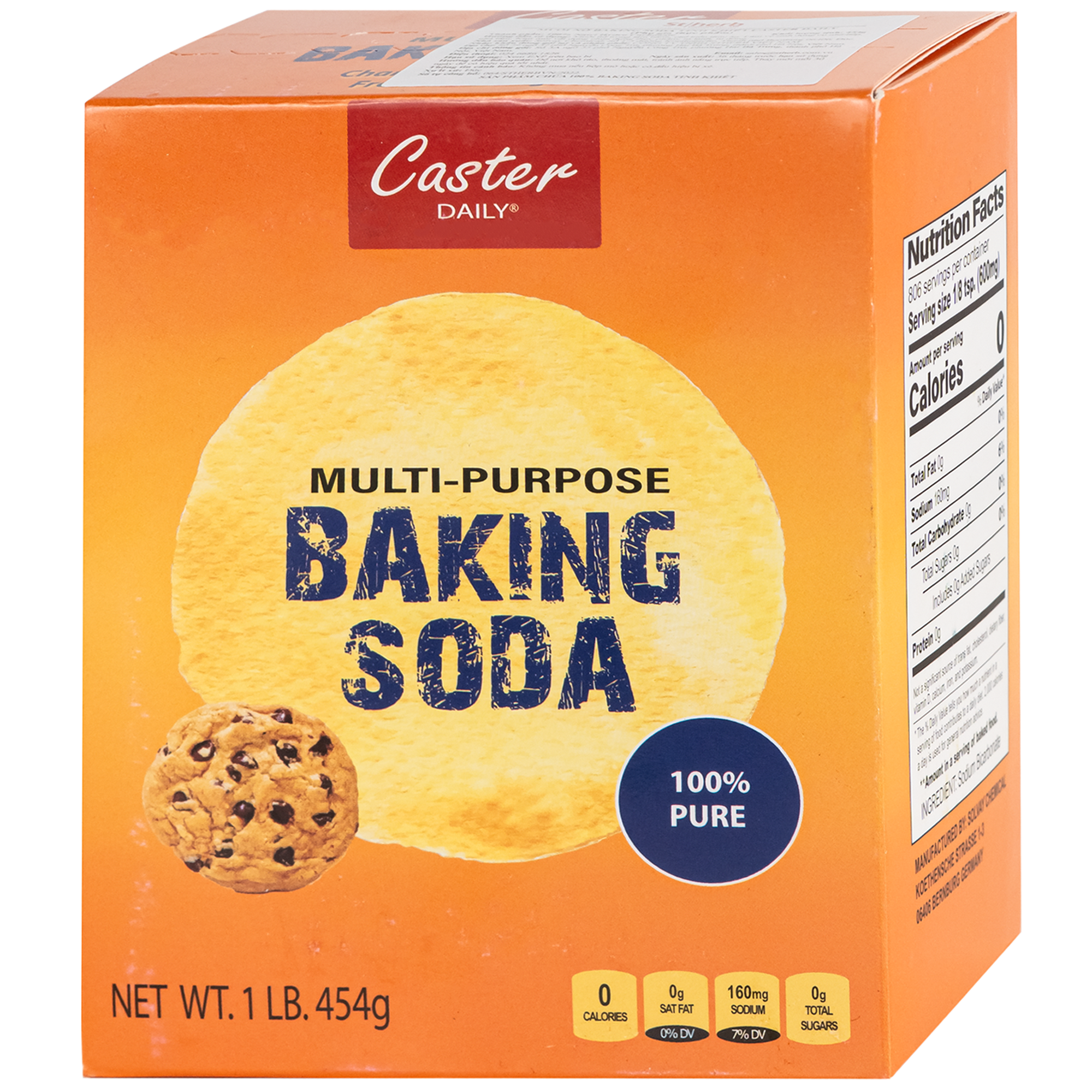 Hình ảnh Muối nở baking soda tinh khiết Caster daily (454g)