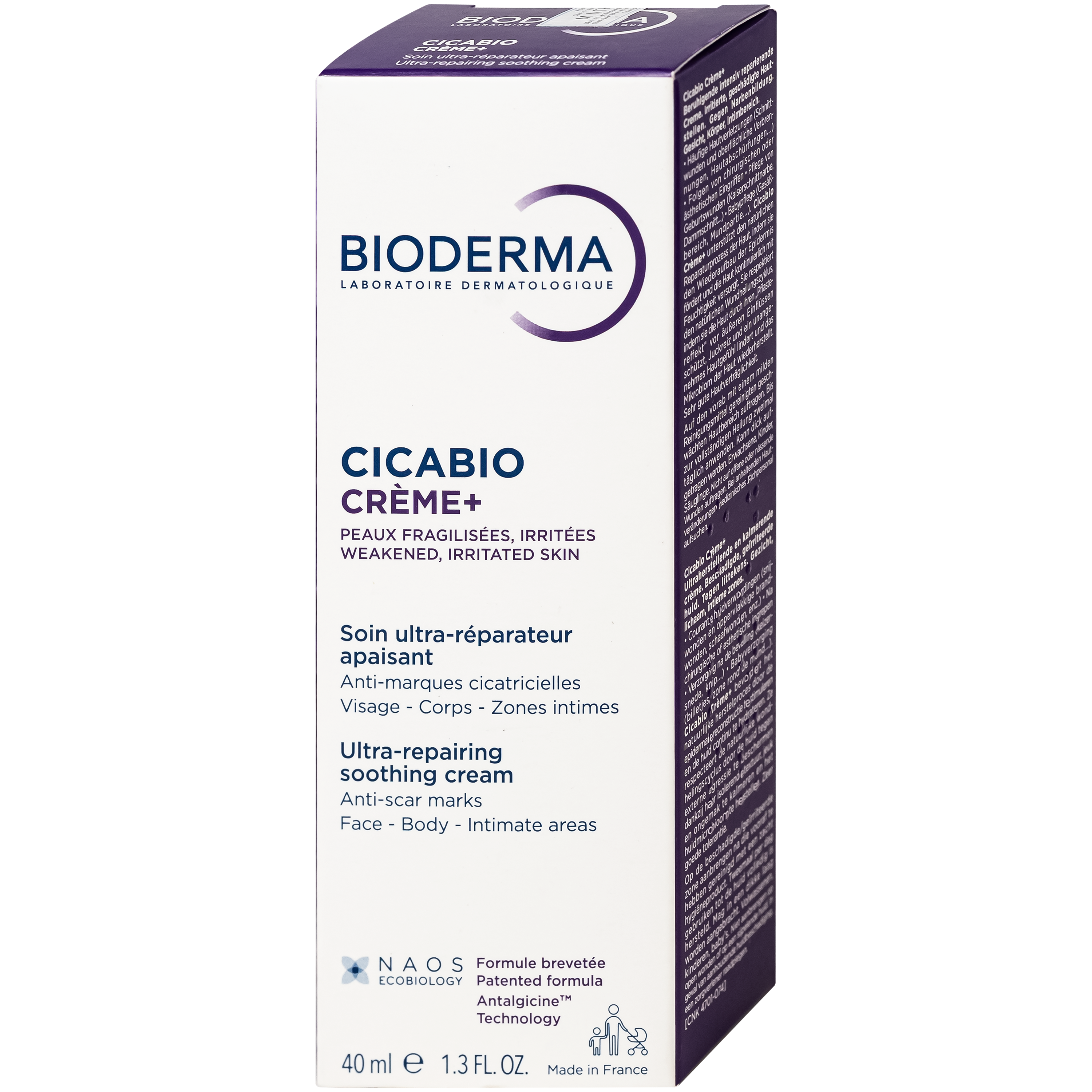 Hình ảnh Kem dưỡng Bioderma Cicabio Crème+ giúp phục hồi da tổn thương, hỗ trợ làm mờ sẹo (40ml)