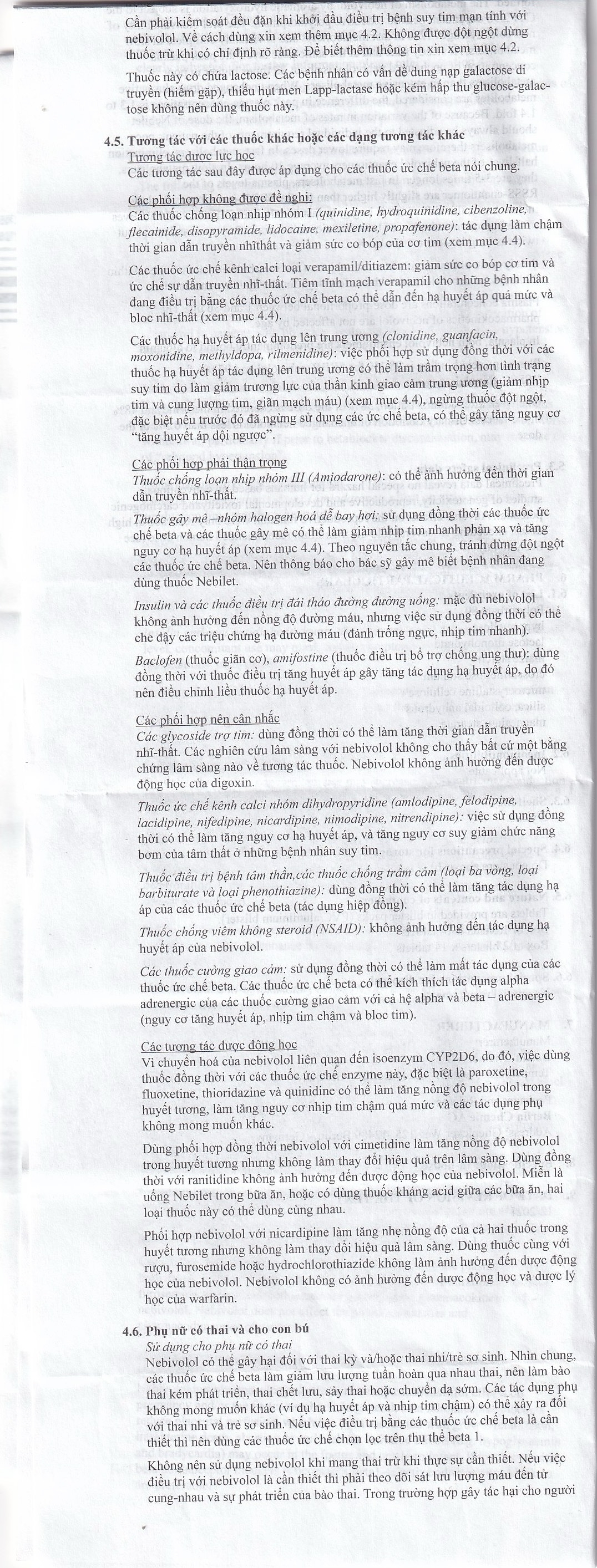 Hình ảnh Thuốc Nebilet Nebivolol 5mg Menarini điều trị tăng huyết áp và suy tim mạn tính (2 vỉ x 14 viên)