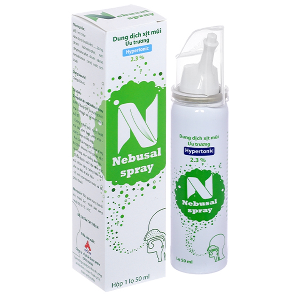 Hình ảnh Dung dịch xịt mũi Nebusal Spray 2.3% CPC1HN chống nghẹt mũi, sung huyết mũi (50ml)