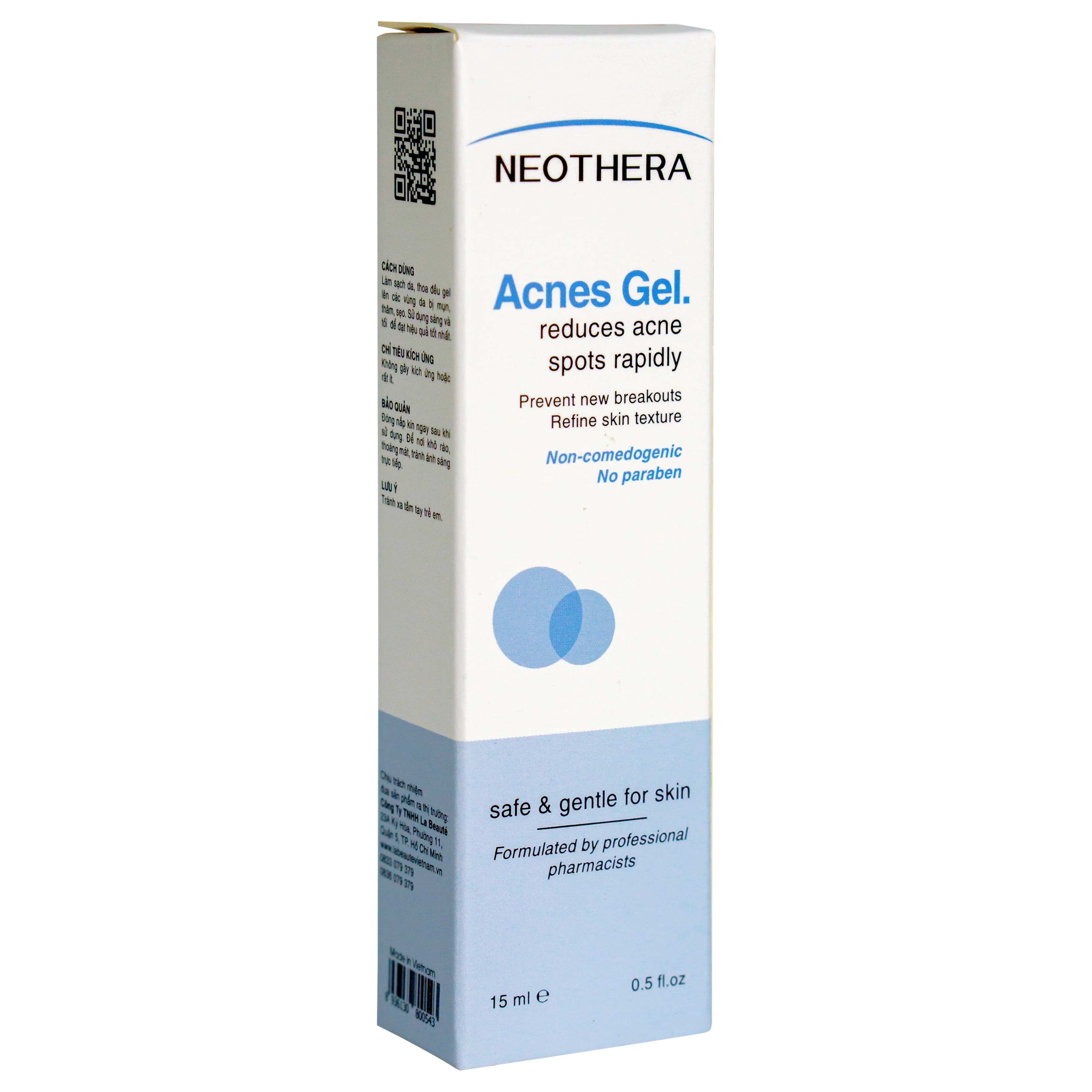 Hình ảnh Gel Neothera Acnes làm dịu da, mờ thâm, chăm sóc phục hồi da sáng khỏe (15ml)