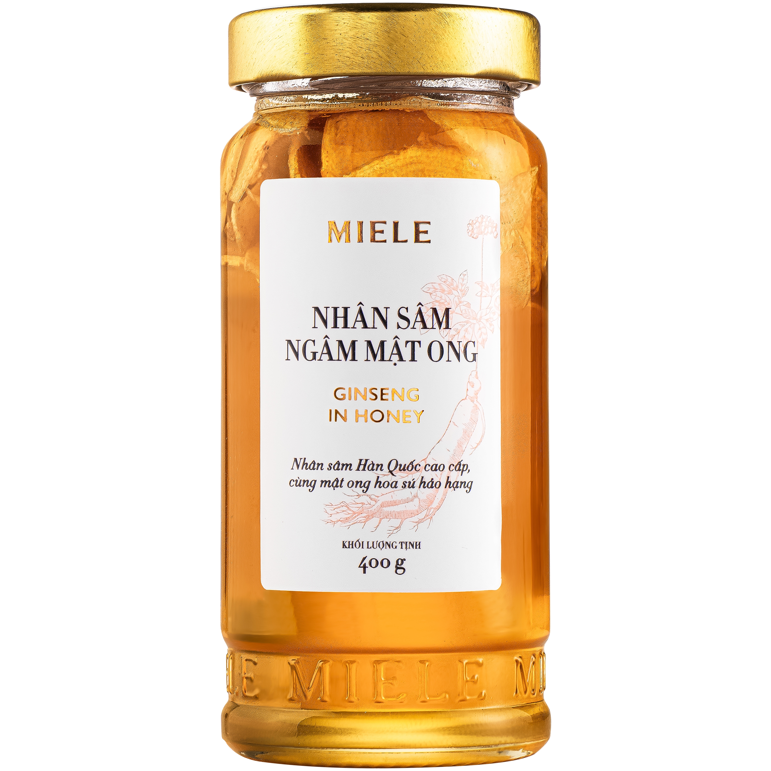 Hình ảnh Nhân sâm ngâm mật ong Miele (400g)