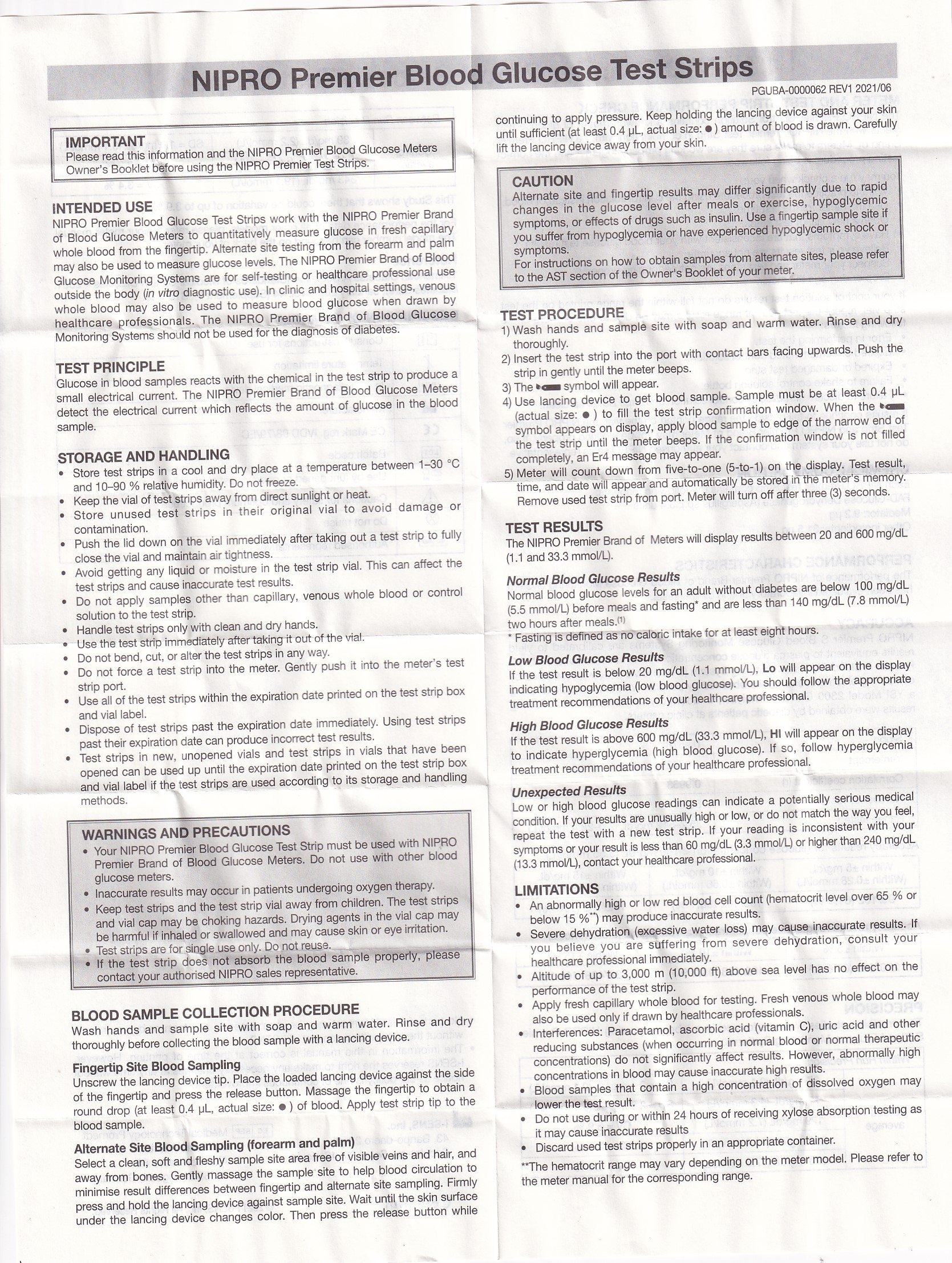 Hình ảnh Que thử đường huyết Nipro Premier (25 que)