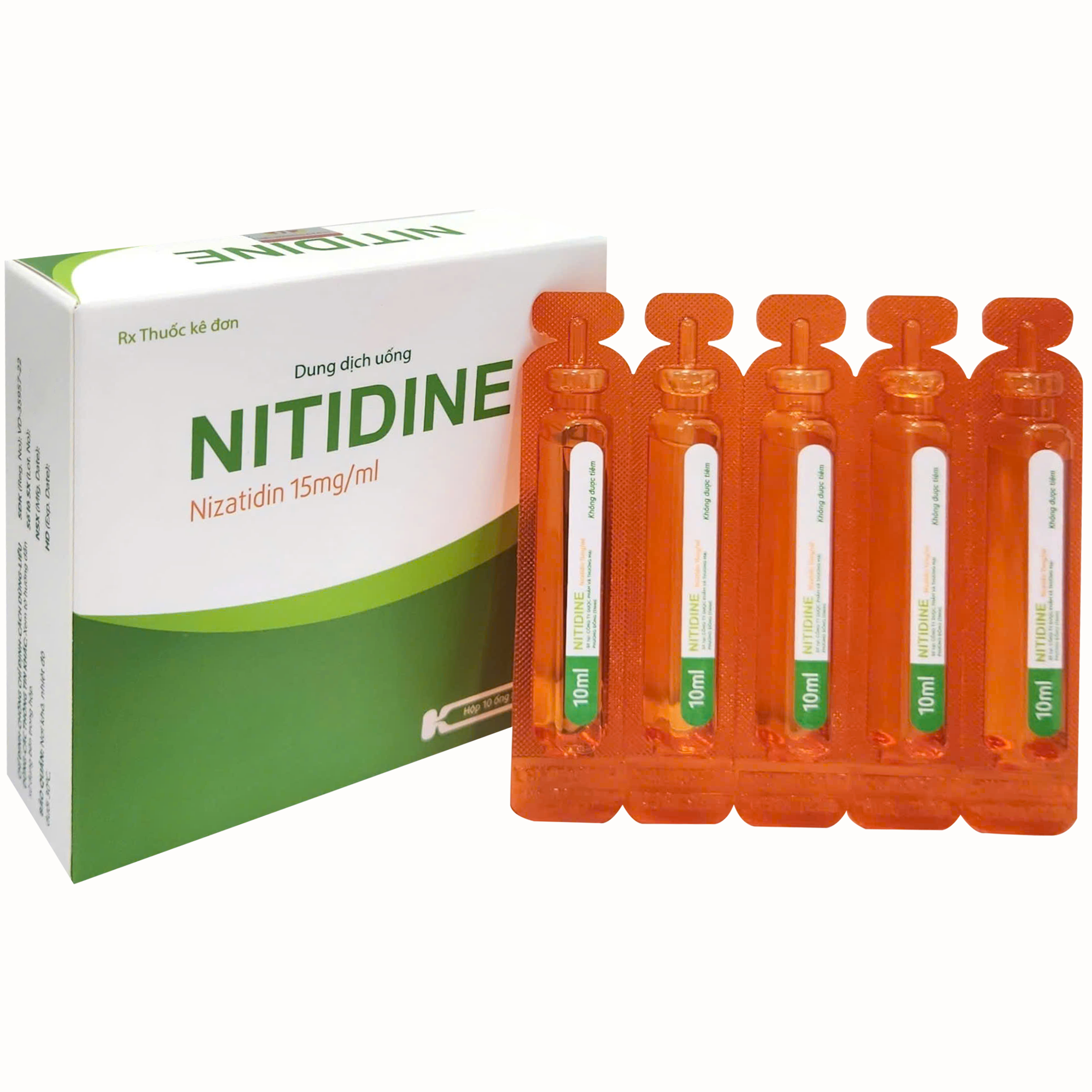 Hình ảnh Thuốc Nitidine 15mg/ml Phương Đông điều trị loét tá tràng (10 ống)