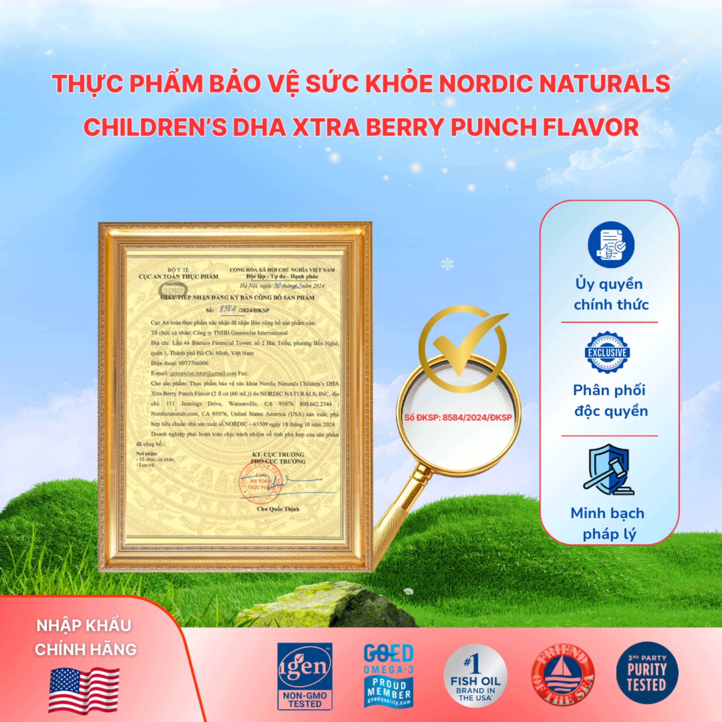 Hình ảnh Dung dịch hỗ trợ cải thiện thị lực cho trẻ từ 1 tuổi Nordic Naturals Children's DHA xtra (60ml)